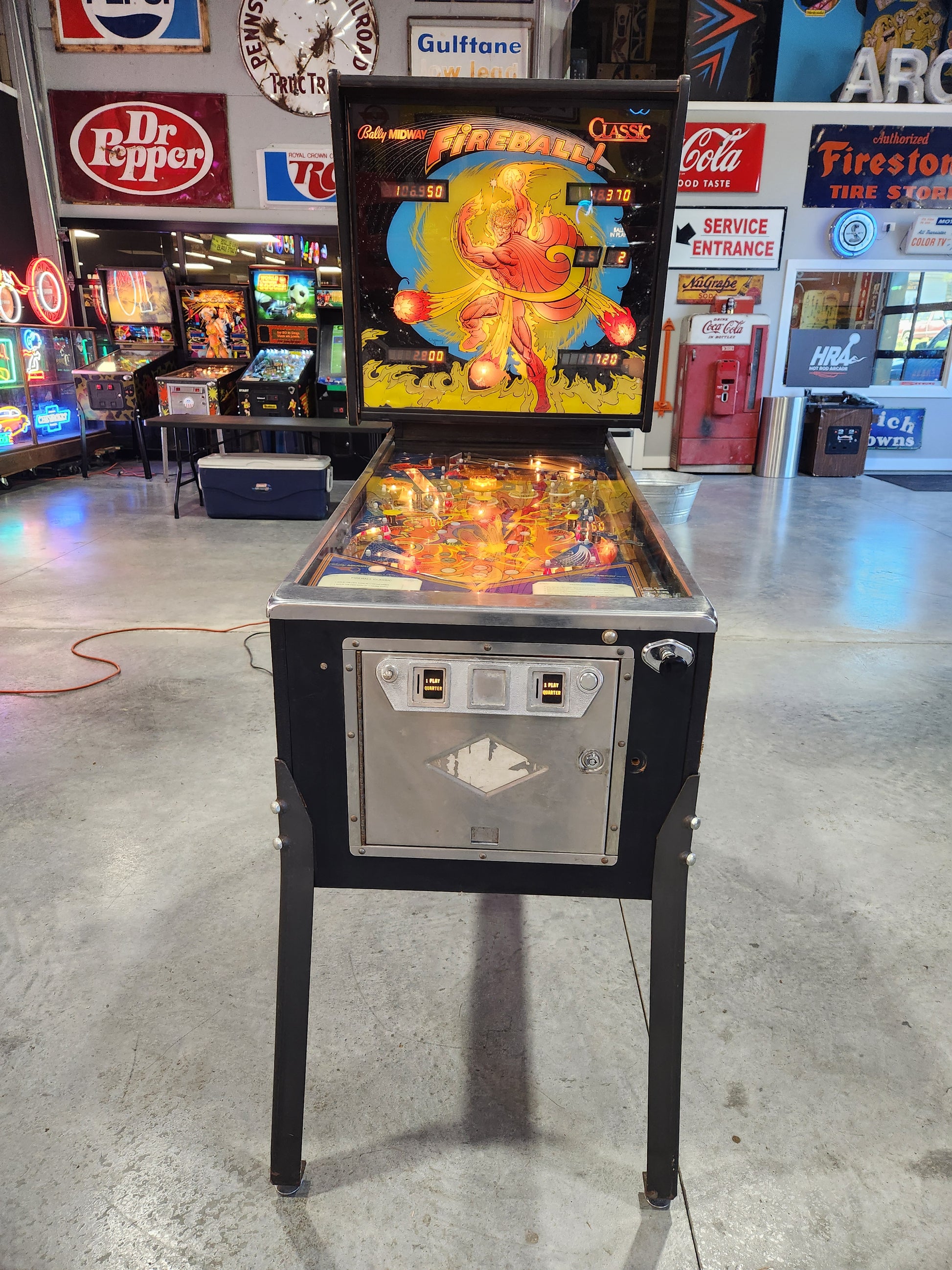 FIREBALL CLASSIC - 1985 Bally Pinball Machine - Shopped and WORKS 100%!