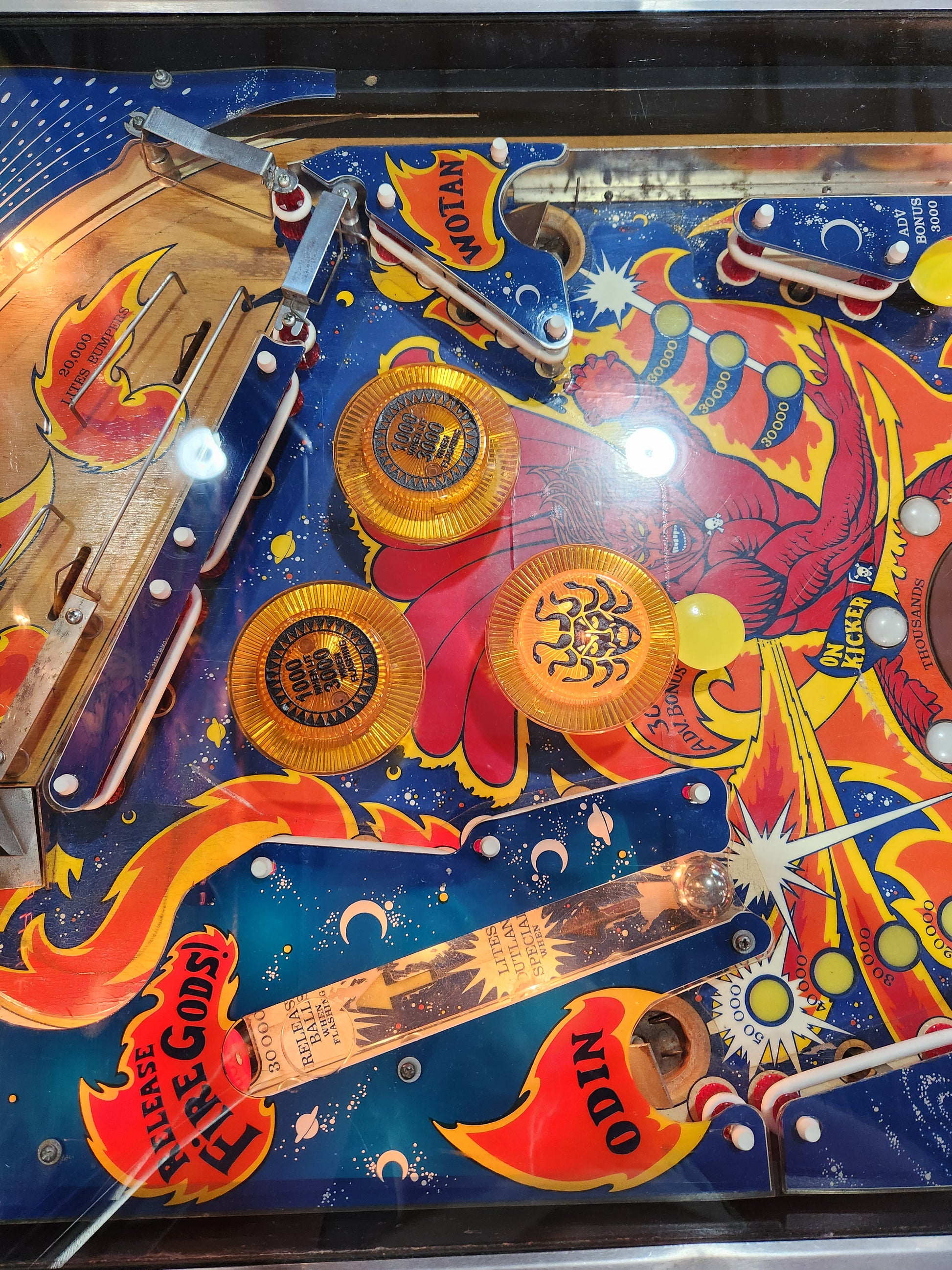 FIREBALL CLASSIC - 1985 Bally Pinball Machine - Shopped and WORKS 100%!