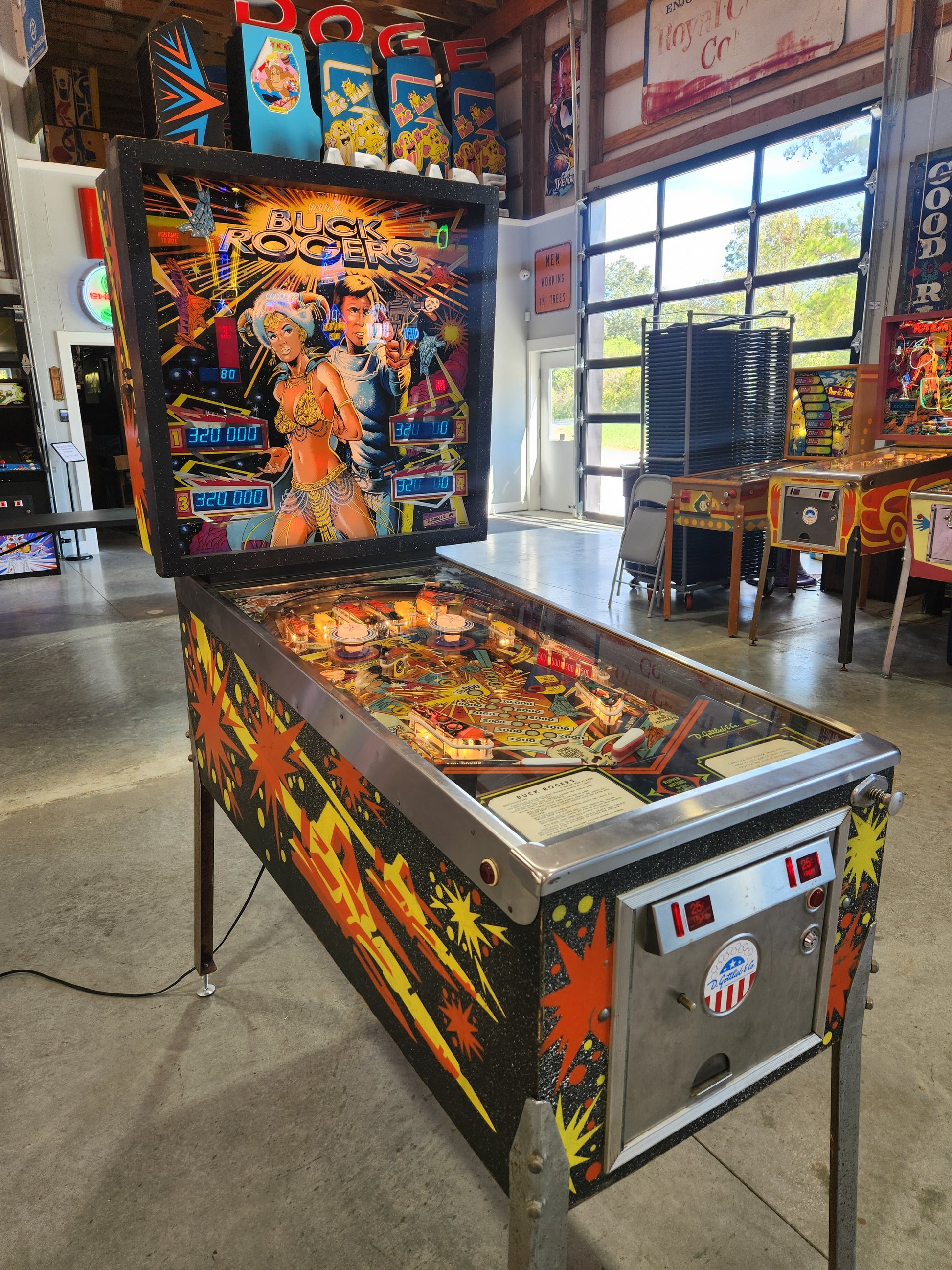 BUCK ROGERS - 1980 Gottlieb Pinball Machine - Shopped and WORKS 100%!