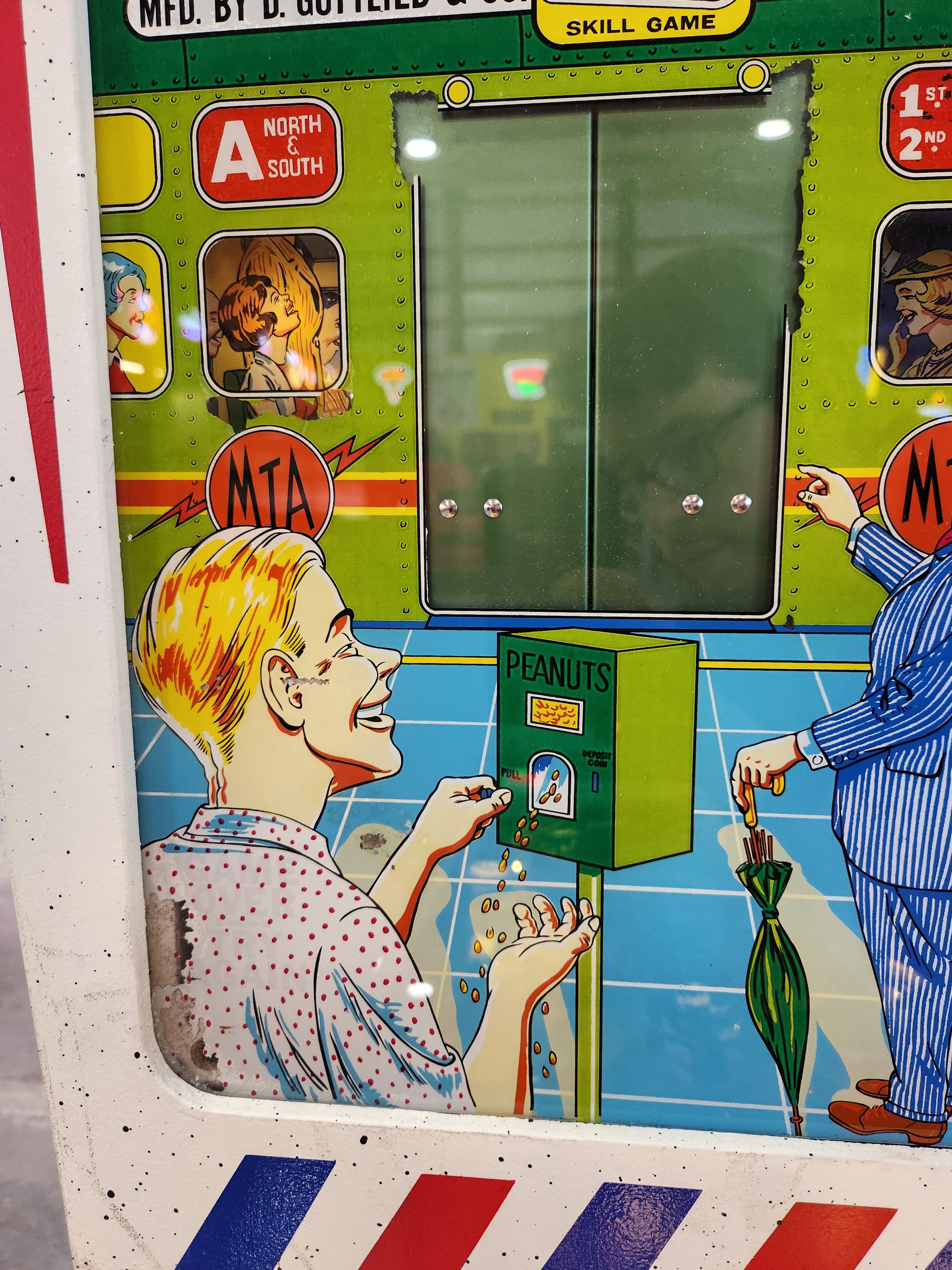 CROSS TOWN - 1966 Gottlieb EM Pinball Machine - Shopped and WORKS GREAT!