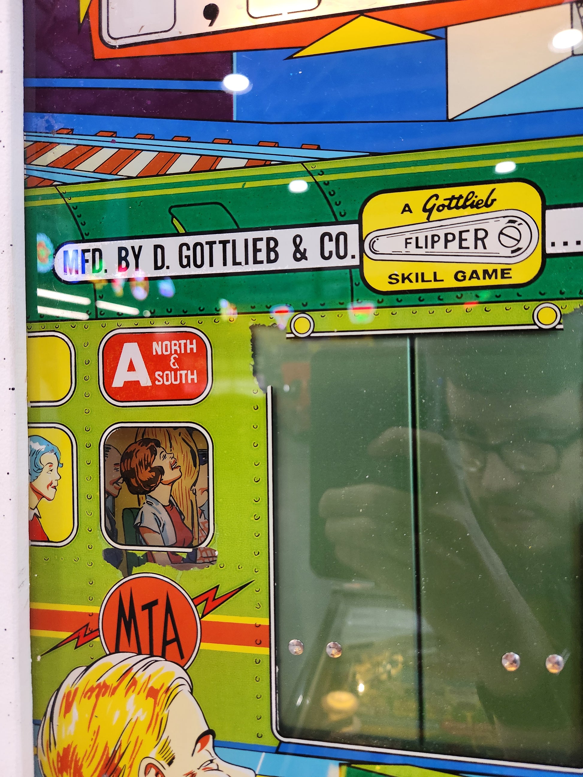 CROSS TOWN - 1966 Gottlieb EM Pinball Machine - Shopped and WORKS GREAT!