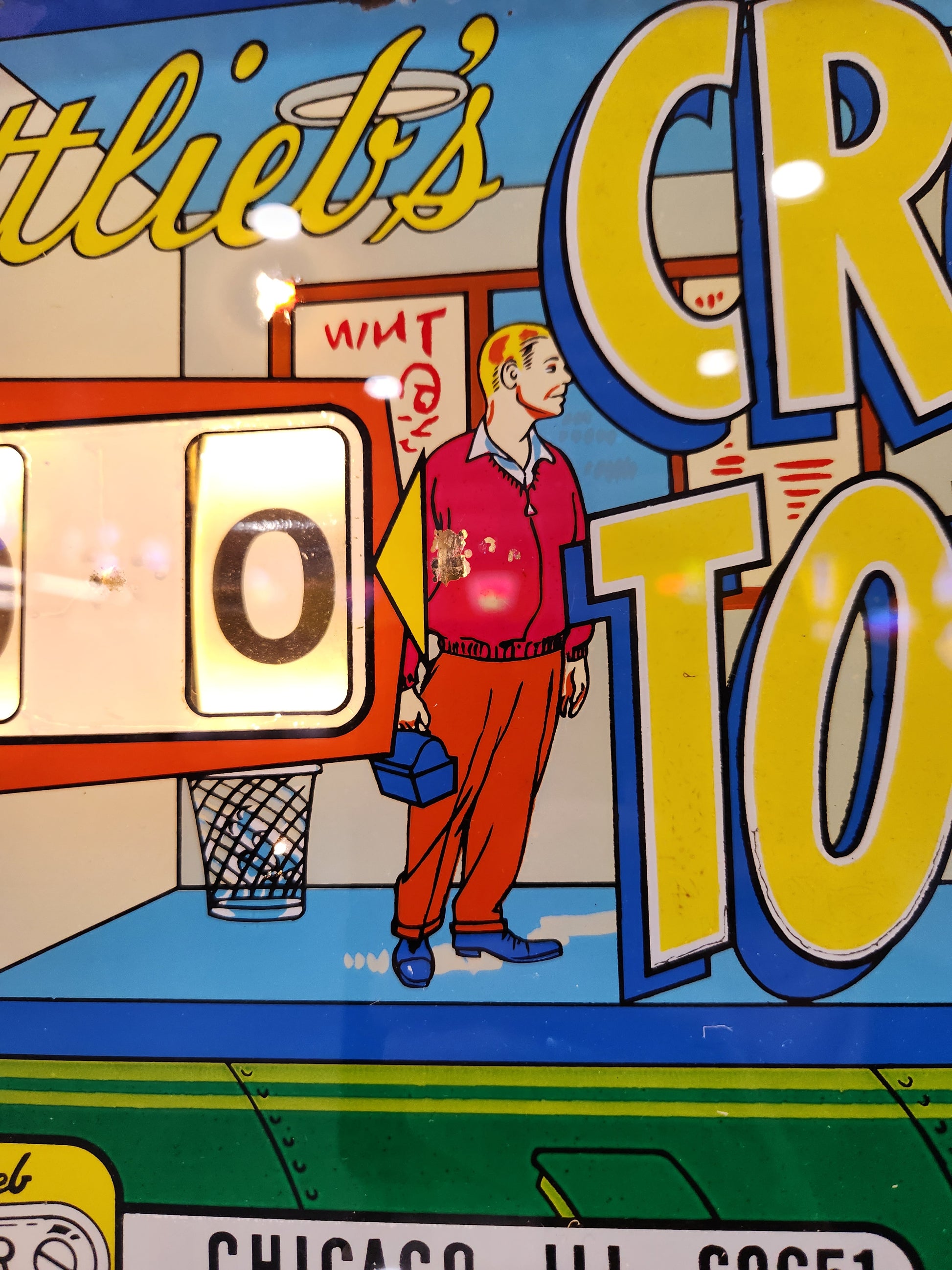 CROSS TOWN - 1966 Gottlieb EM Pinball Machine - Shopped and WORKS GREAT!