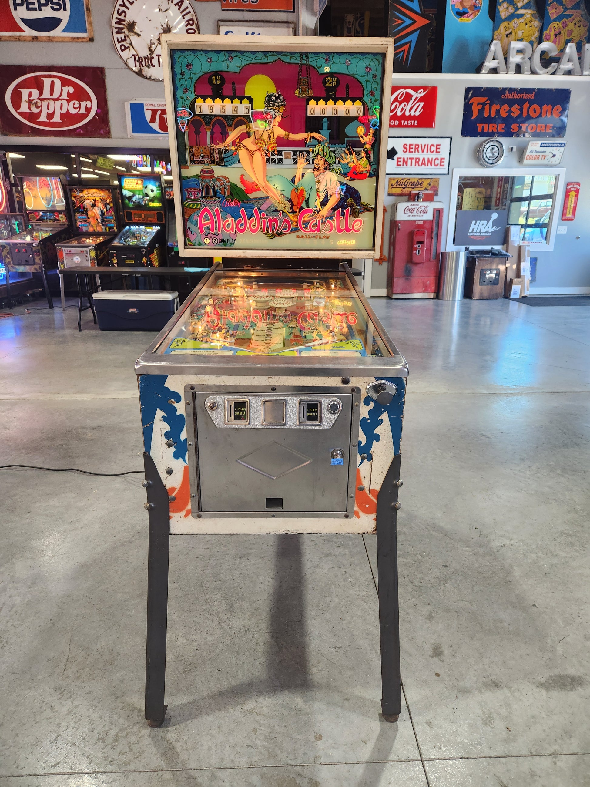 ALADDIN'S CASTLE - 1976 Bally EM Pinball Machine - Shopped and Working Great!