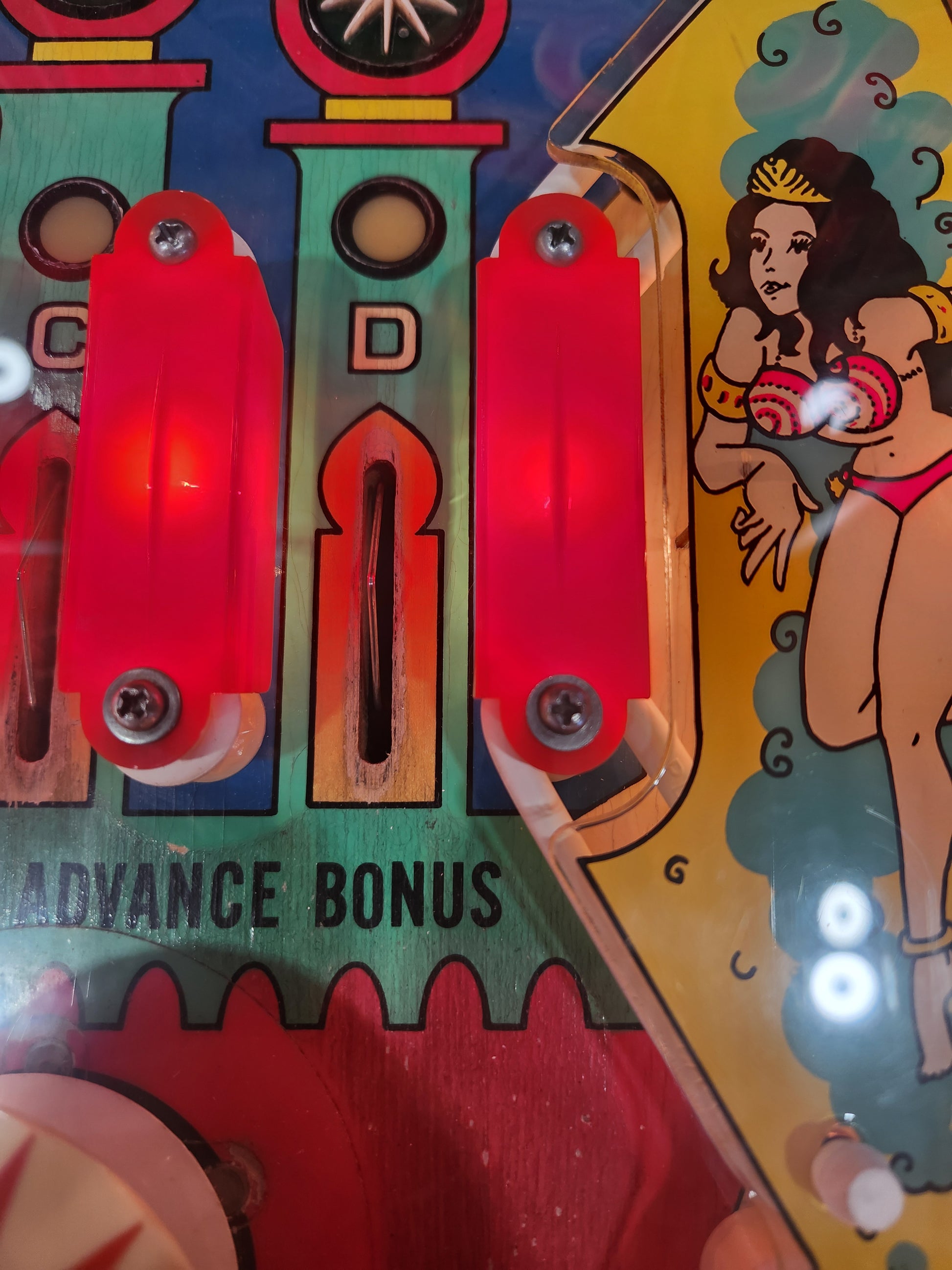 ALADDIN'S CASTLE - 1976 Bally EM Pinball Machine - Shopped and Working Great!