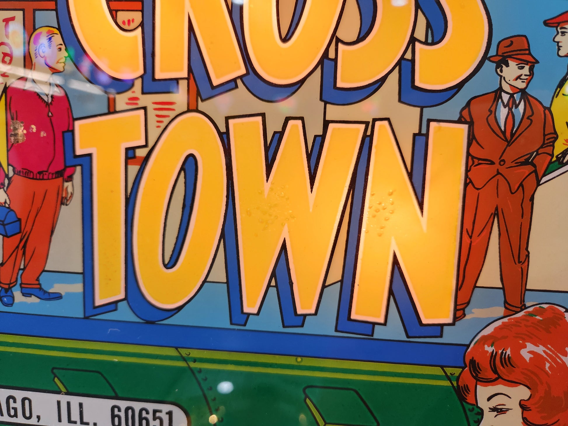 CROSS TOWN - 1966 Gottlieb EM Pinball Machine - Shopped and WORKS GREAT!