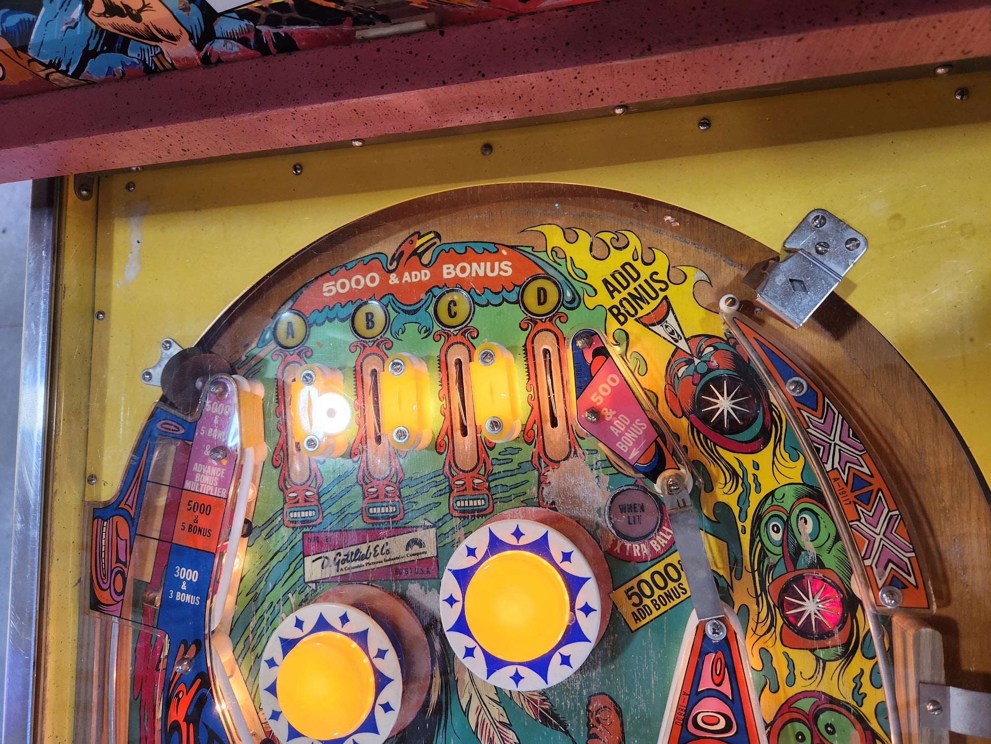 TOTEM - 1979 Gottleb Pinball Machine - Shopped and WORKING! New MPU