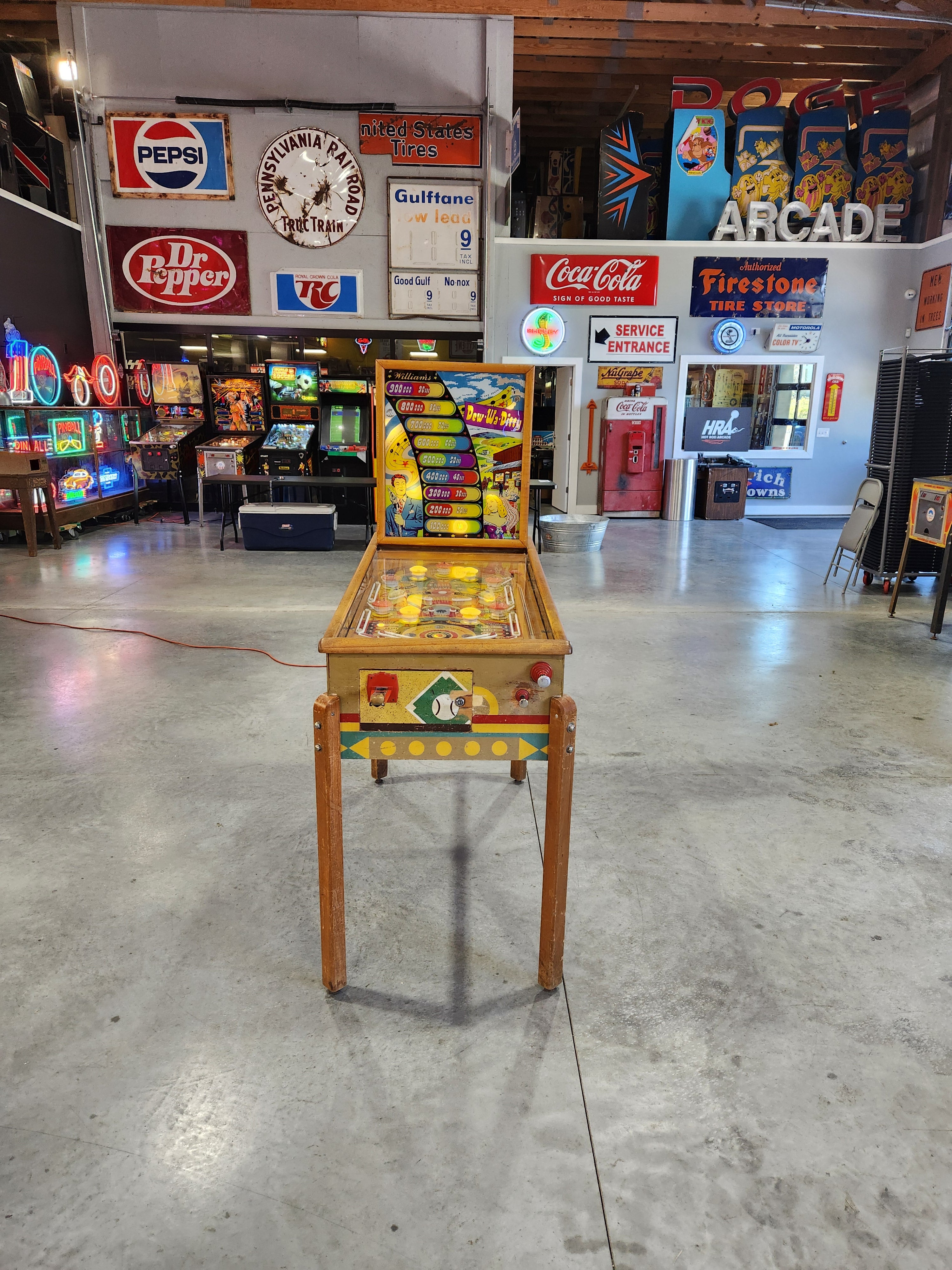 DEW-WA-DITTY - 1948 Williams Electro Mechanical Woodrail Pinball