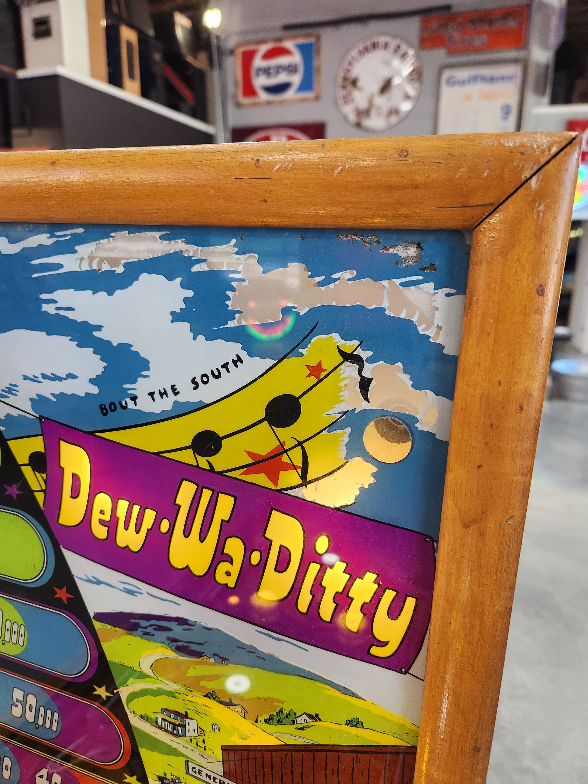 DEW-WA-DITTY - 1948 Williams Electro Mechanical Woodrail Pinball Machine - Shopped and WORKING!