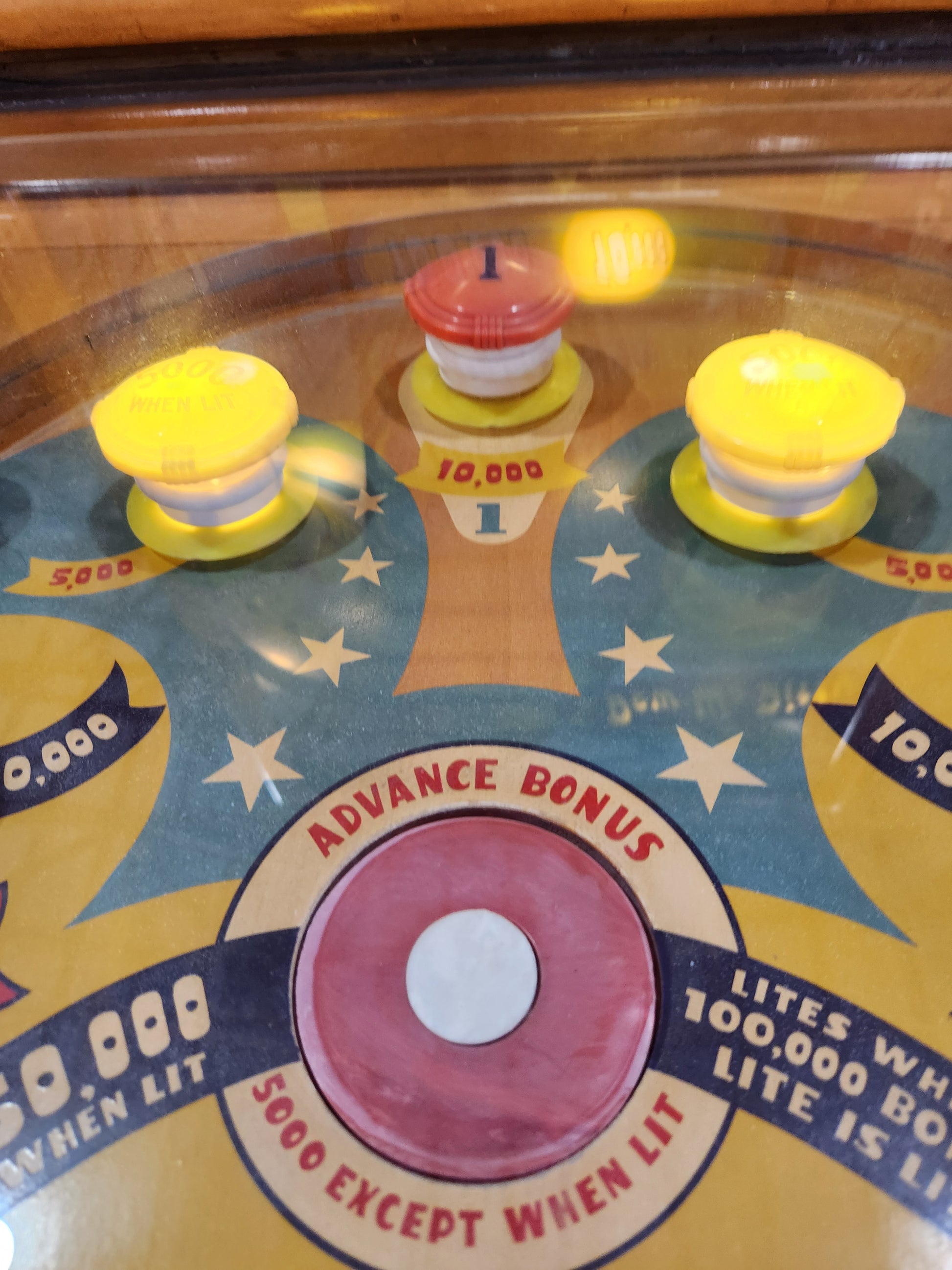 DEW-WA-DITTY - 1948 Williams Electro Mechanical Woodrail Pinball Machine - Shopped and WORKING!