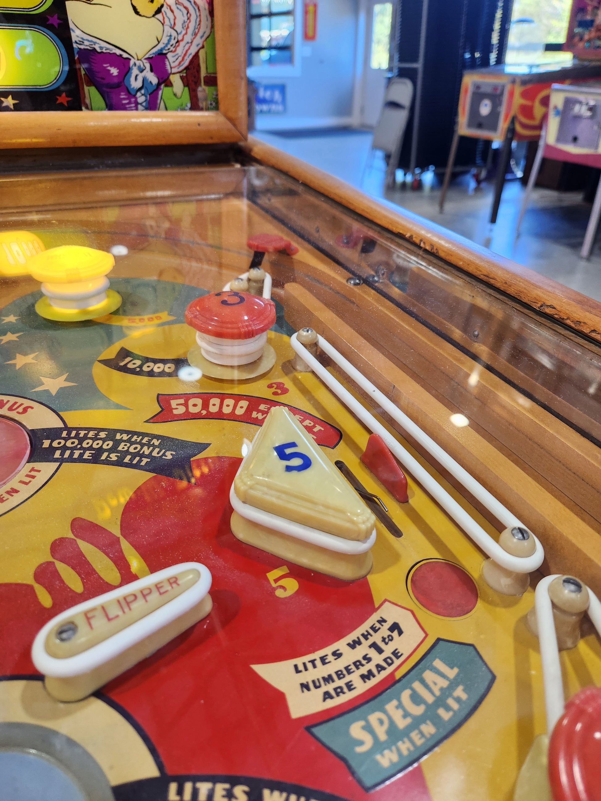 DEW-WA-DITTY - 1948 Williams Electro Mechanical Woodrail Pinball Machine - Shopped and WORKING!