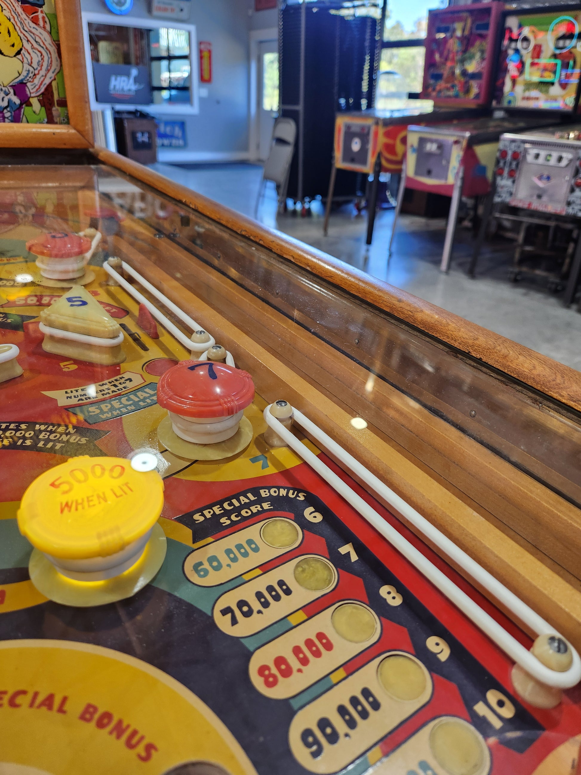 DEW-WA-DITTY - 1948 Williams Electro Mechanical Woodrail Pinball Machine - Shopped and WORKING!