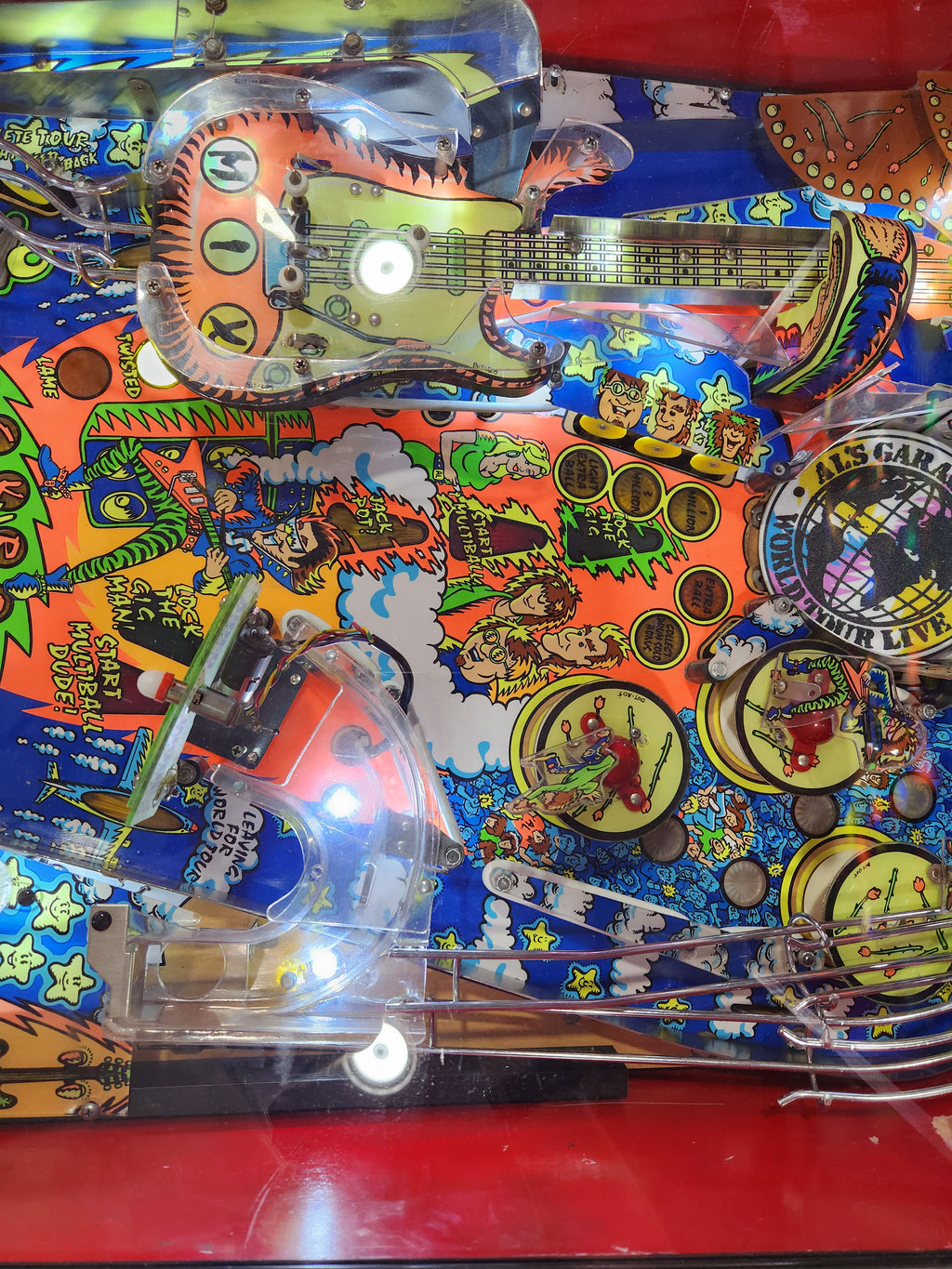 AL'S GARAGE BAND GOES ON A WORLD TOUR - 1992 Alvin G Pinball Machine - Shopped and WORKING!