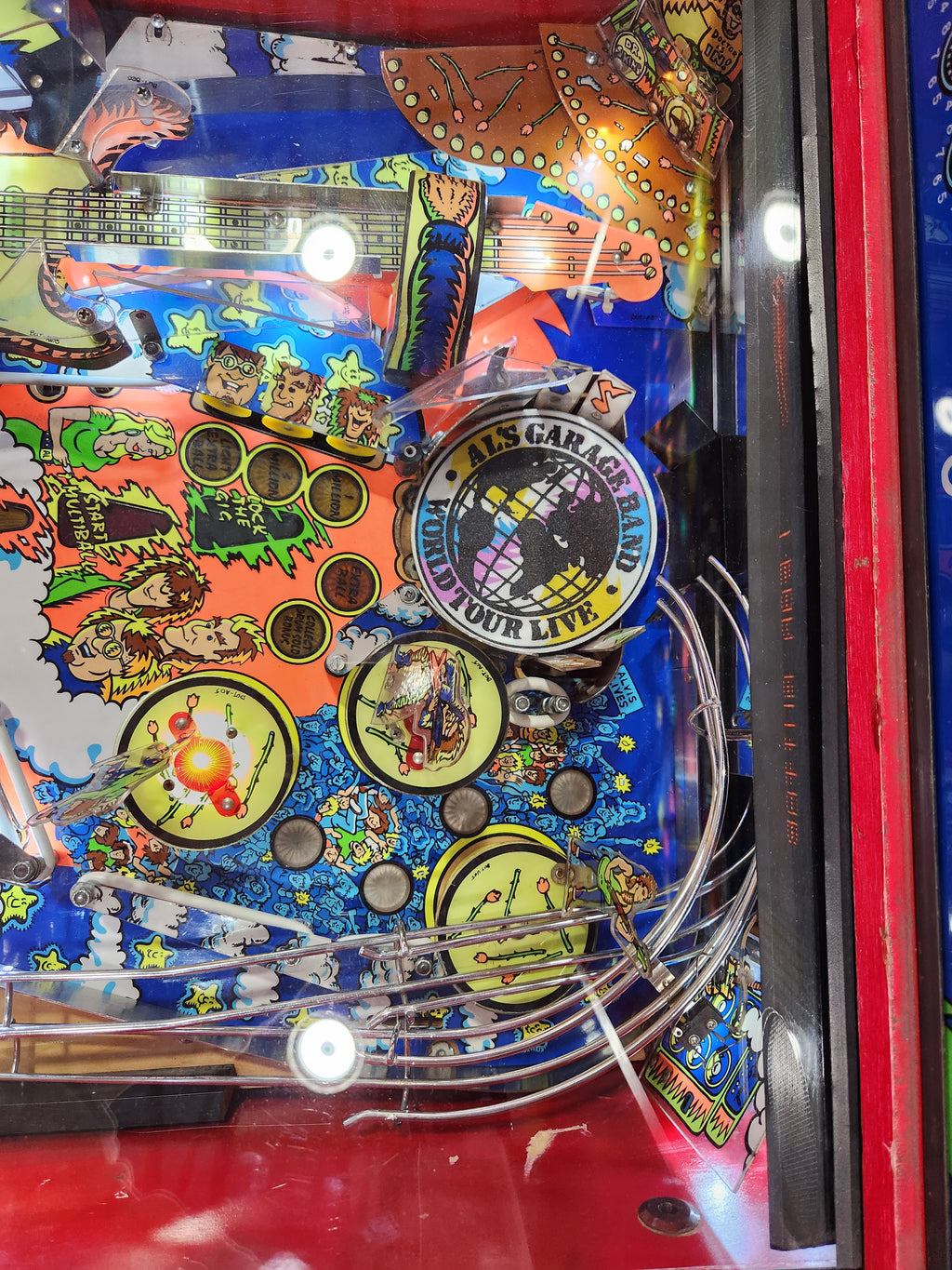 AL'S GARAGE BAND GOES ON A WORLD TOUR - 1992 Alvin G Pinball Machine - Shopped and WORKING!