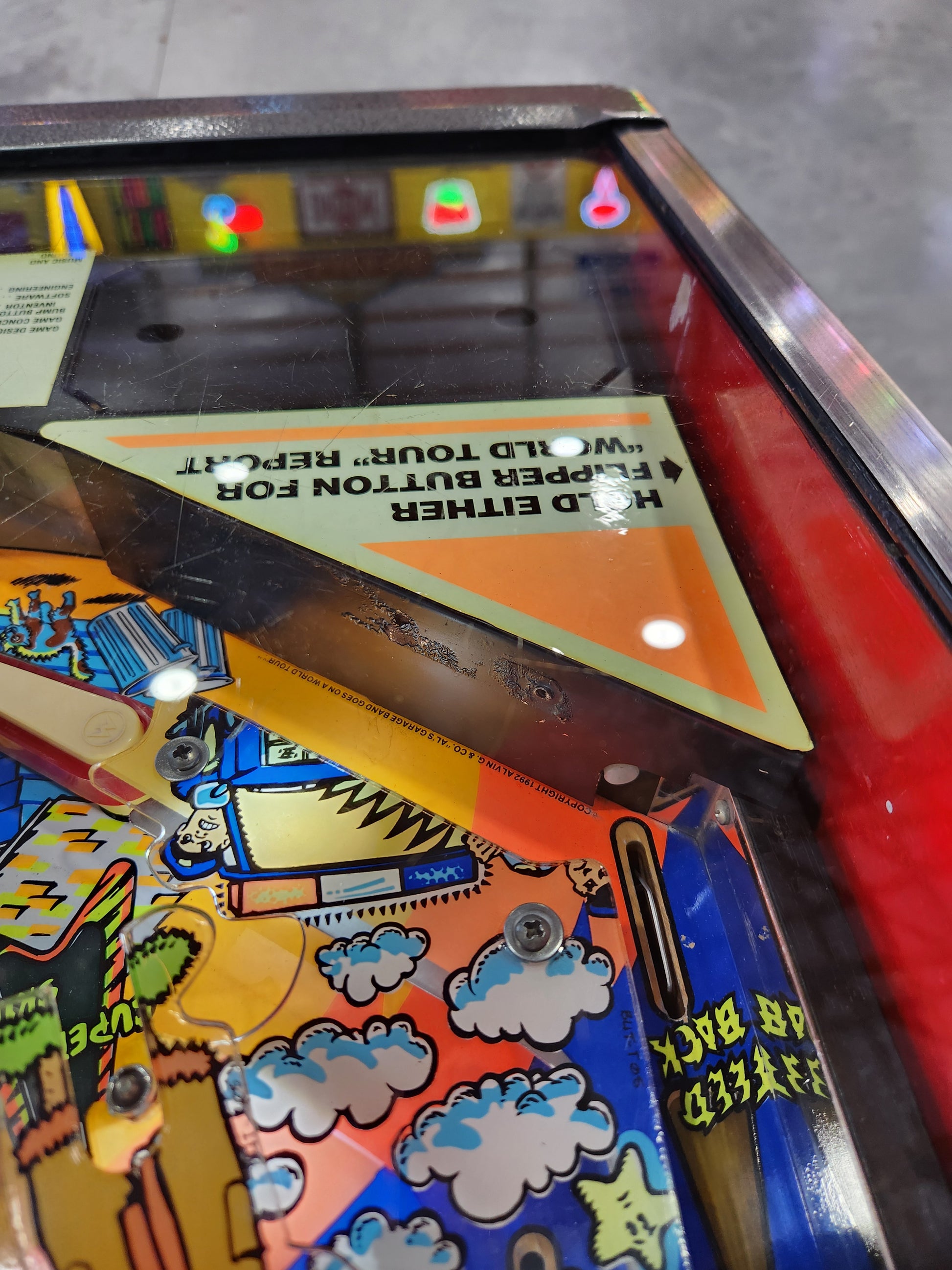 AL'S GARAGE BAND GOES ON A WORLD TOUR - 1992 Alvin G Pinball Machine - Shopped and WORKING!