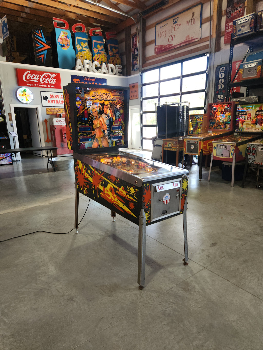 BUCK ROGERS - 1980 Gottlieb Pinball Machine - Shopped and WORKS 100%!