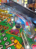 WORLD CHALLENGE SOCCER - 1994 Gottlieb Pinball Machine - NOS PLAYFIELD! Works all the way!