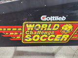 WORLD CHALLENGE SOCCER - 1994 Gottlieb Pinball Machine - NOS PLAYFIELD! Works all the way!