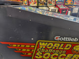 WORLD CHALLENGE SOCCER - 1994 Gottlieb Pinball Machine - NOS PLAYFIELD! Works all the way!