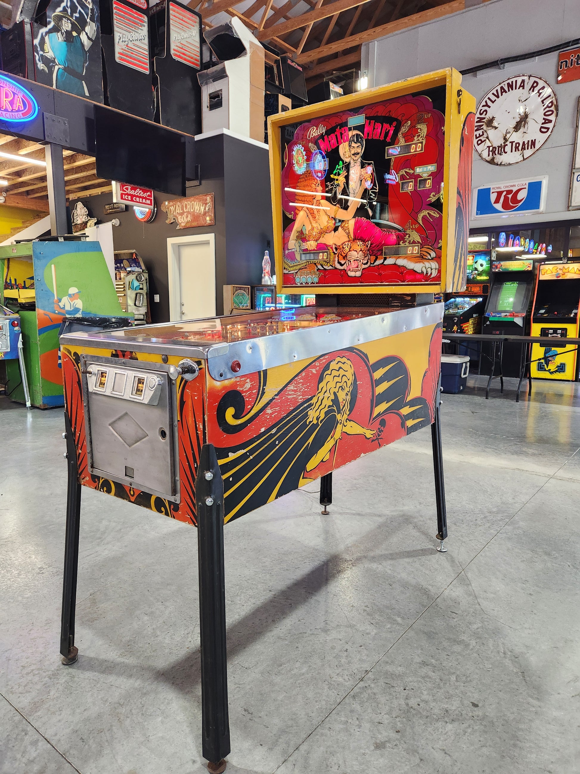 Mata Hari - 1978 Bally Pinball Machine - Shopped and Working 100%