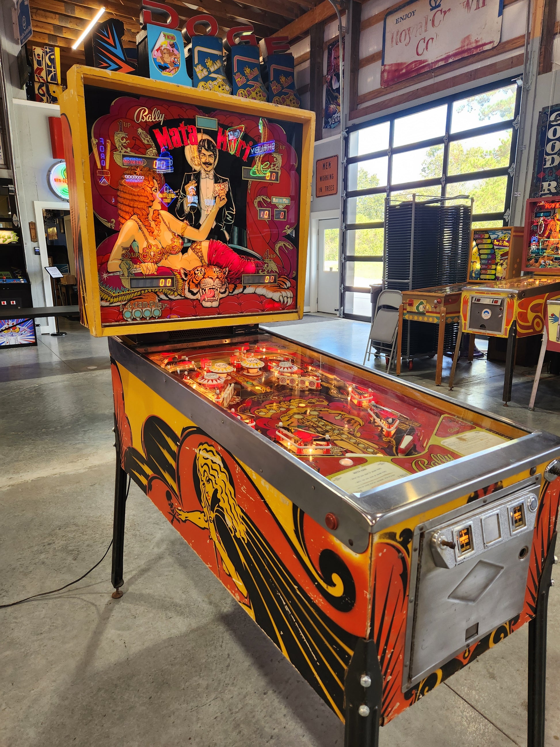 Mata Hari - 1978 Bally Pinball Machine - Shopped and Working 100%