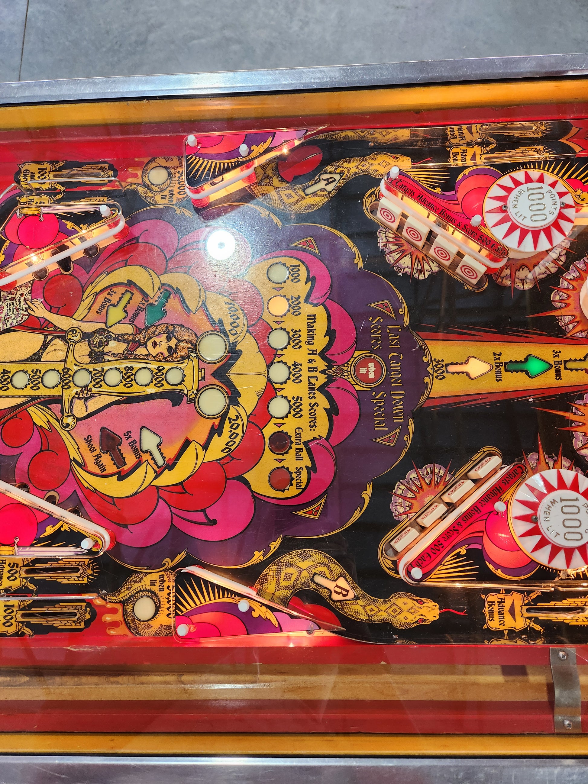 Mata Hari - 1978 Bally Pinball Machine - Shopped and Working 100%