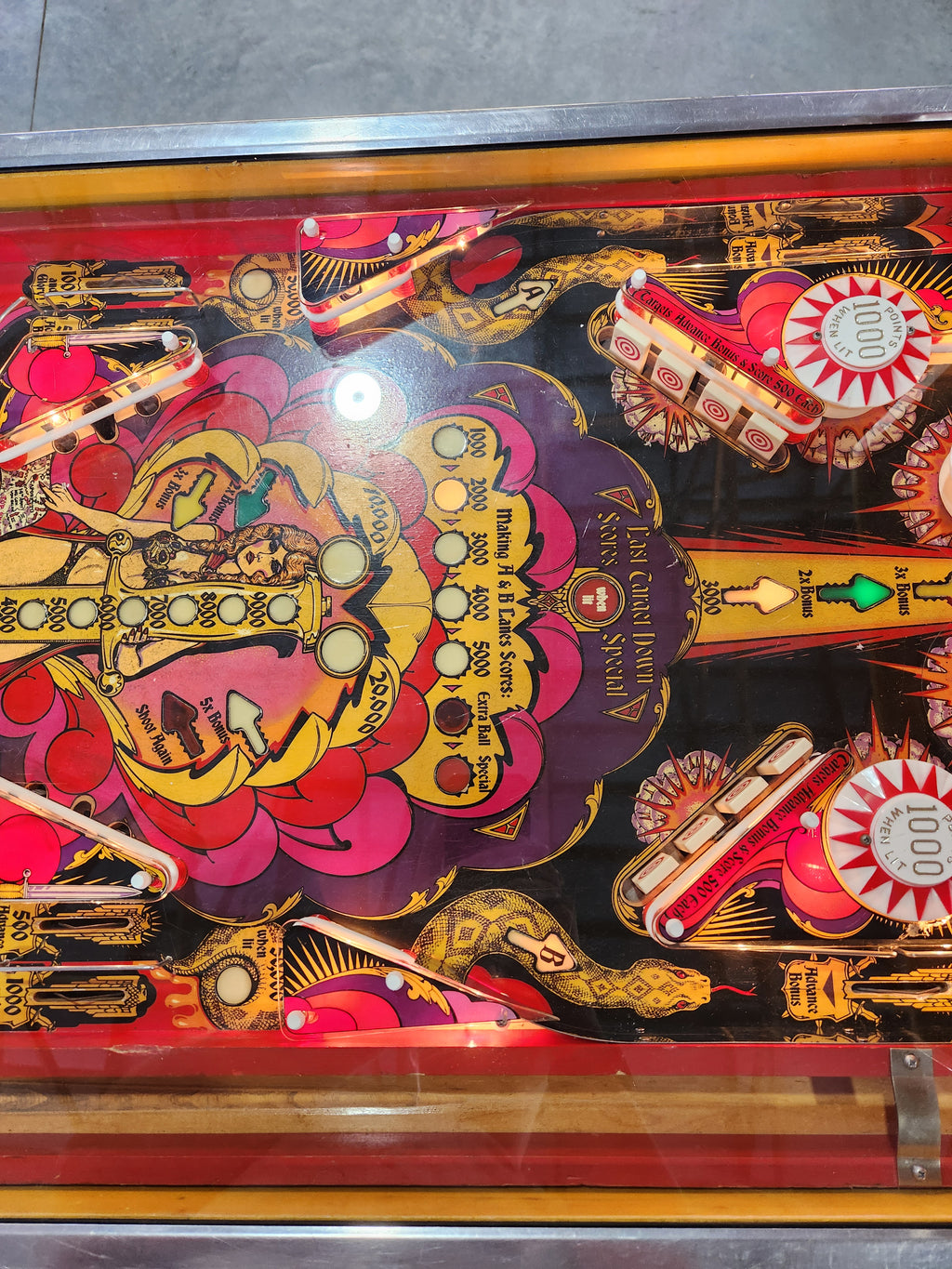 Mata Hari - 1978 Bally Pinball Machine - Shopped and Working 100%