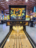 STRIKE MASTER - 1991 Williams (WPC) Shuffle Alley Puck Bowler Machine - Shopped and Working 100%