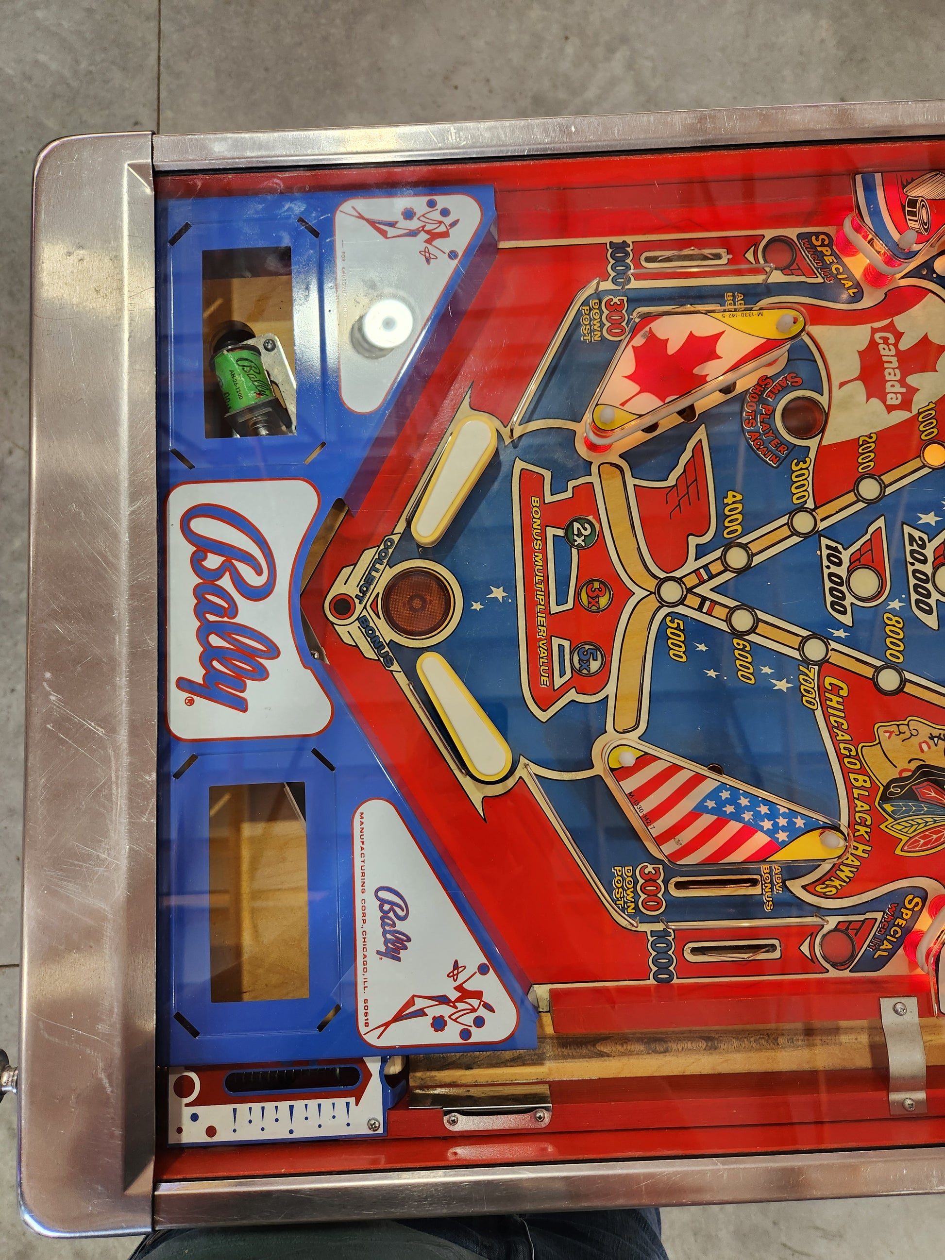 BOBBY ORR POWER PLAY - 1978 Bally Pinball Machine - NICE MACHINE - Shopped and Working Great%