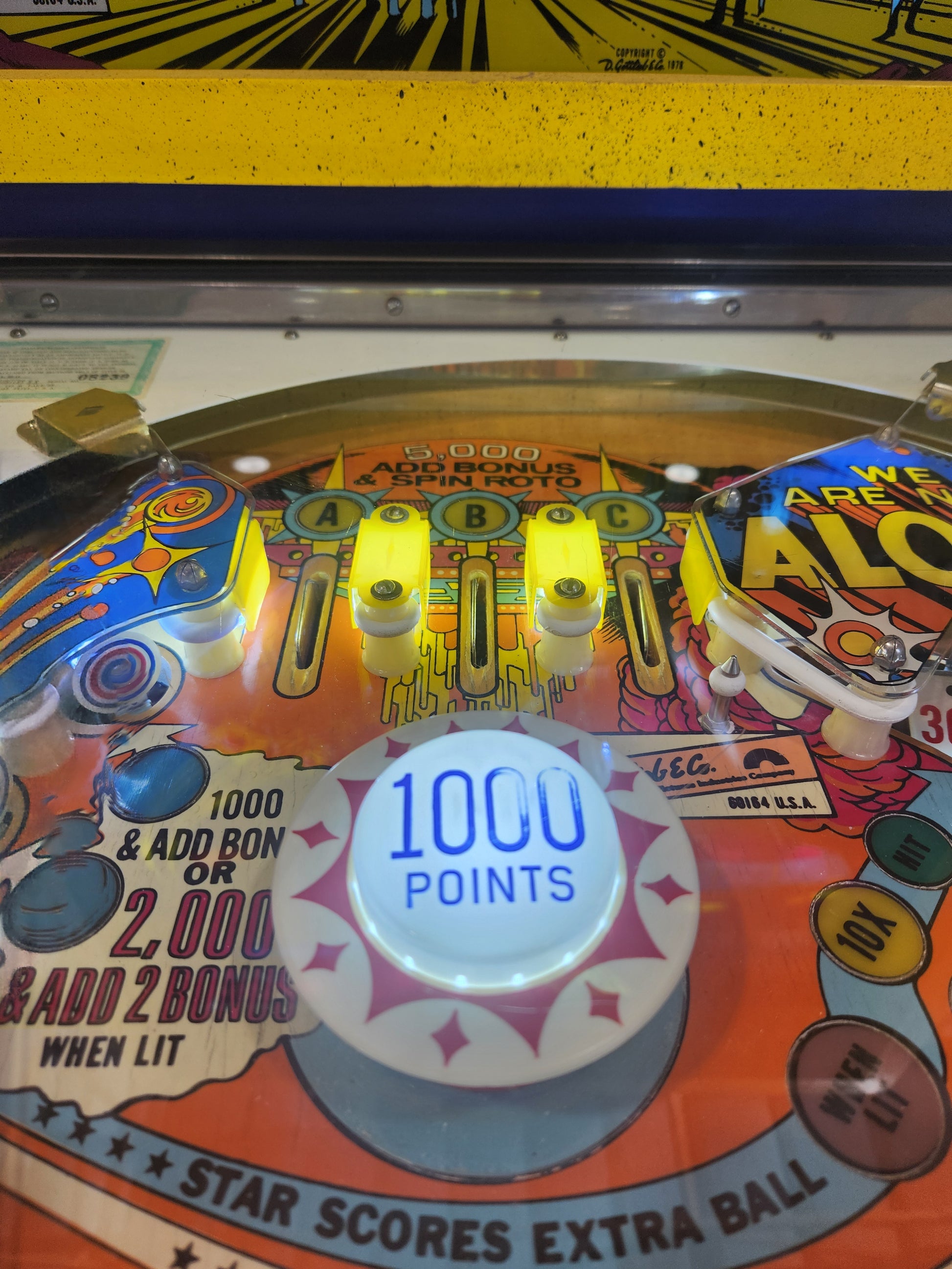 CLOSE ENCOUNTERS OF THE THIRD KIND - 1978 Gottlieb Pinball Machine - WORKS 100% - NICE GAME