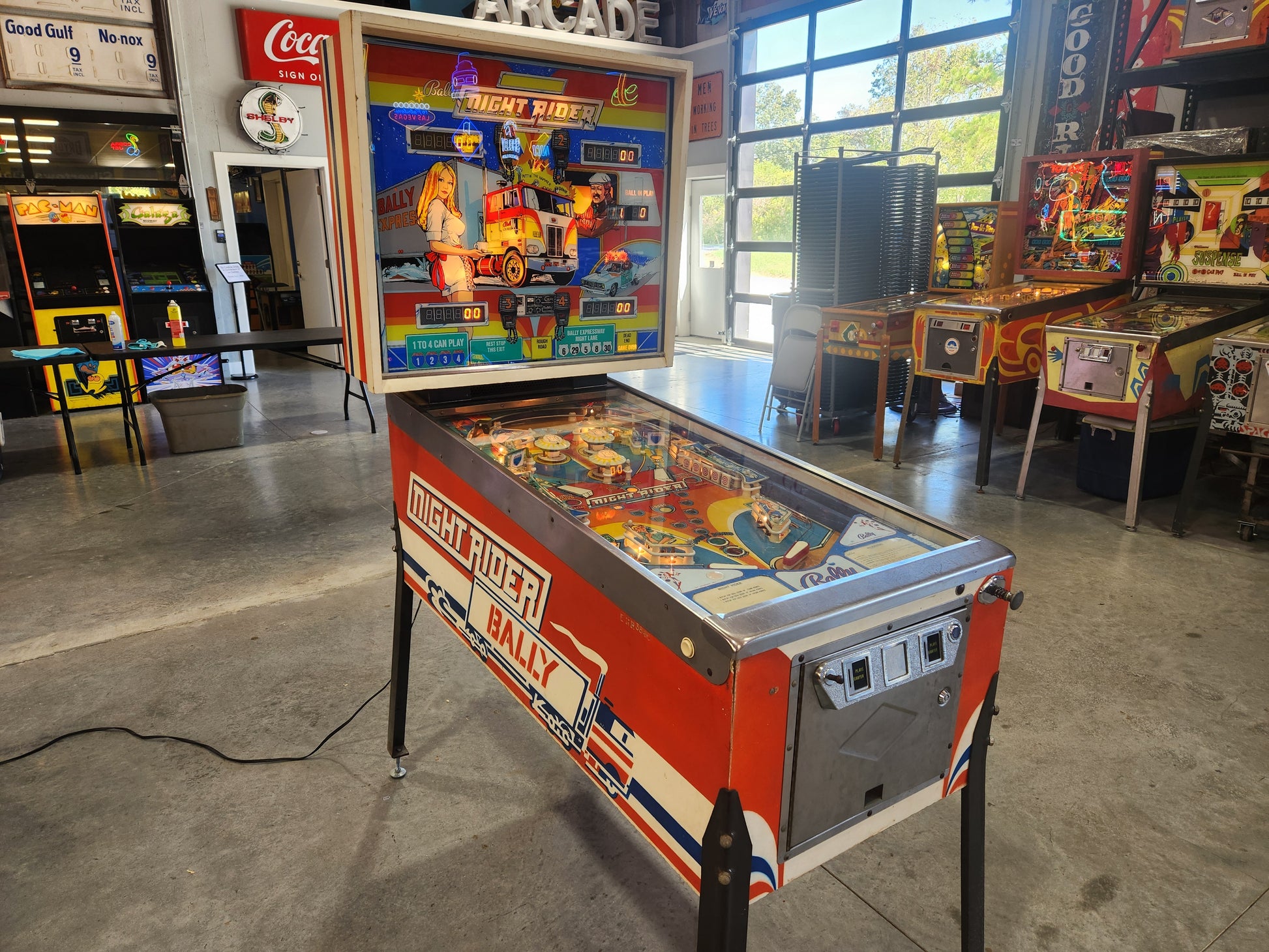 NIGHT RIDER - 1977 Bally Pinball Machine - WORKS 100% - REALLY NICE GAME