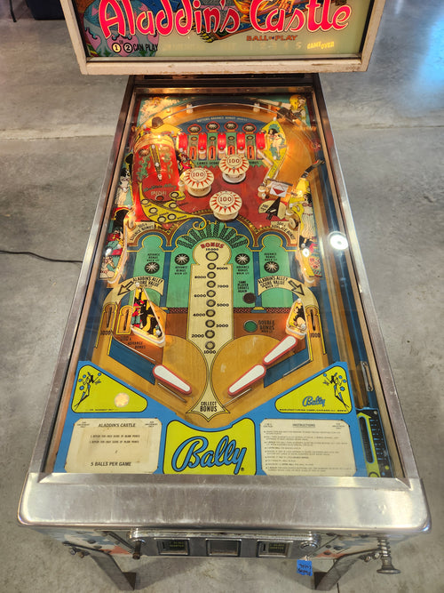 ALADDIN'S CASTLE - 1976 Bally EM Pinball Machine - Shopped and Working Great!