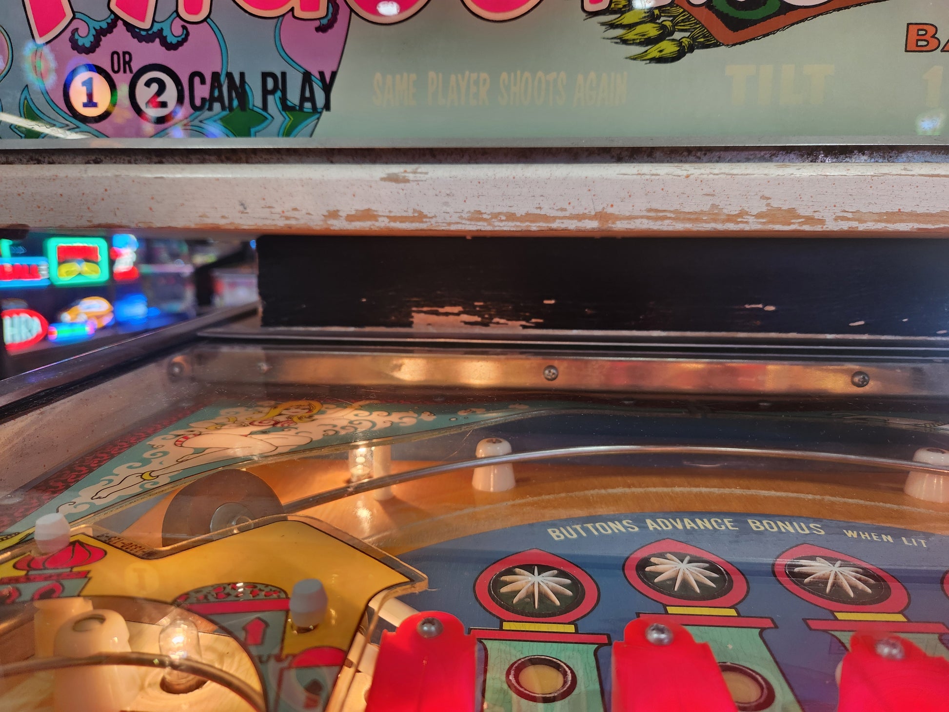 ALADDIN'S CASTLE - 1976 Bally EM Pinball Machine - Shopped and Working Great!