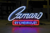 CAMARO By CHEVROLET NEON SIGN - Ready for Your Garage, Game Room or Man Cave!! REAL NEON!