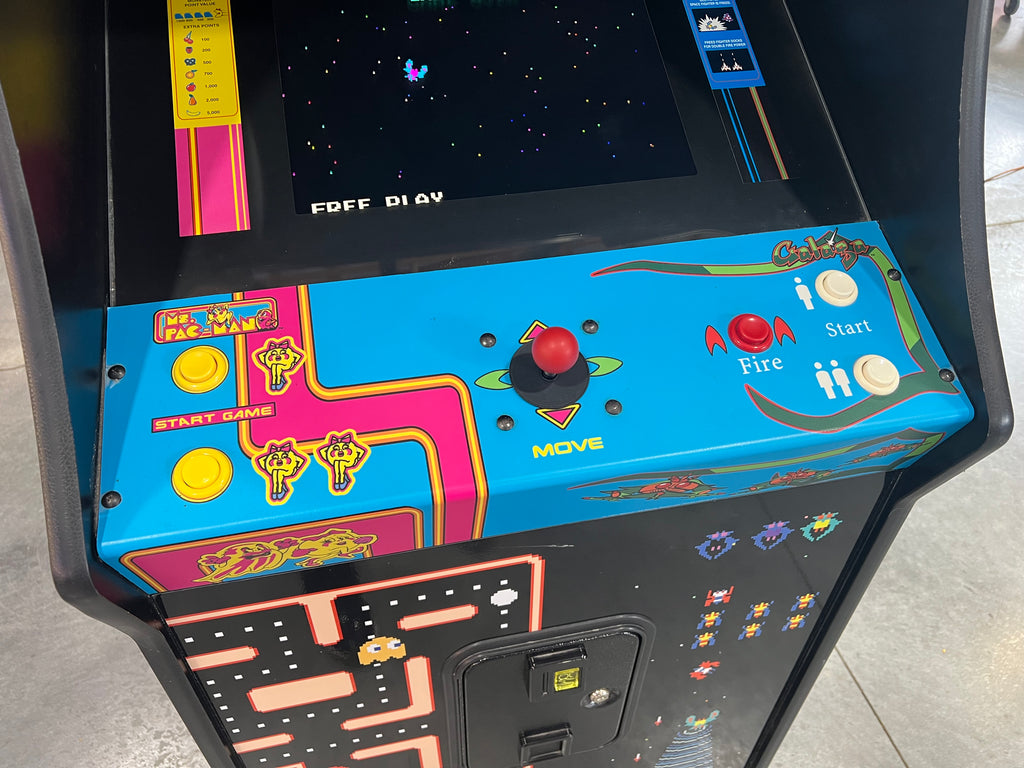 Ms Pac-Man Galaga Reunion Arcade Class of 1981 Game (also plays PAC-MAN) - Original NICE Cabinet - Works 100% Flat Screen BEAUTIFUL GAME!!!