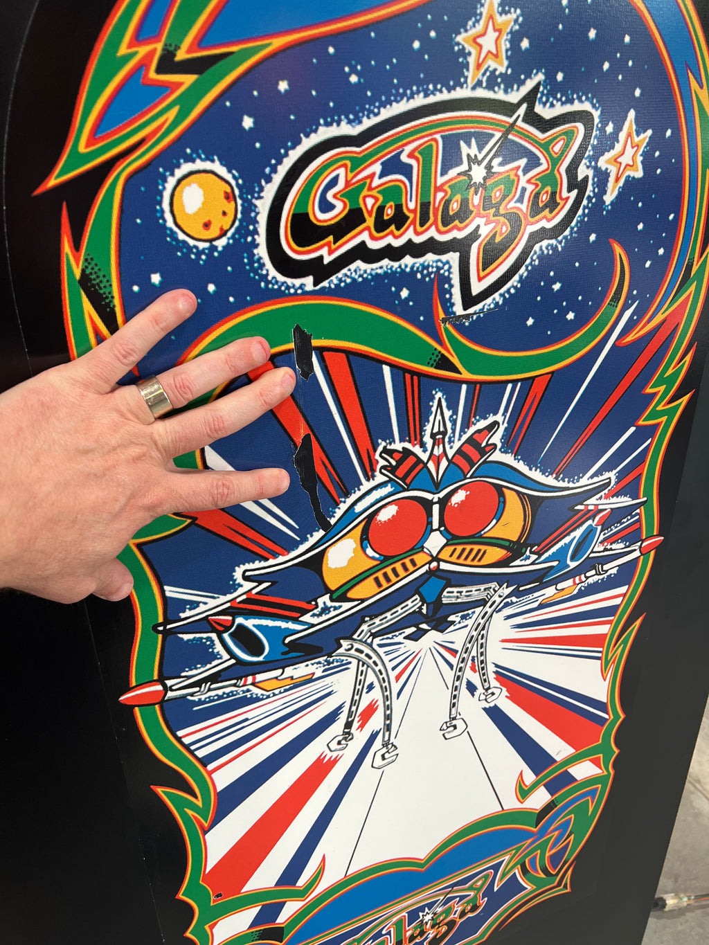 Ms Pac-Man Galaga Reunion Arcade Class of 1981 Game (also plays PAC-MAN) - Original NICE Cabinet - Works 100% Flat Screen BEAUTIFUL GAME!!!