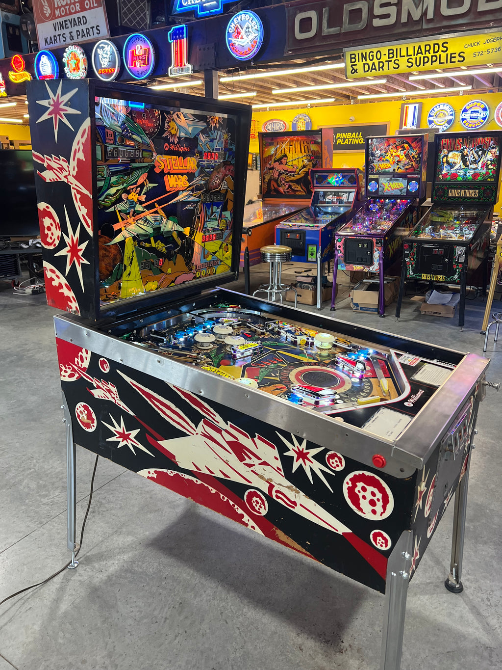 STELLAR WARS - 1979 Williams Pinball Machine - WORKS 100% - Great Playing FUN Game