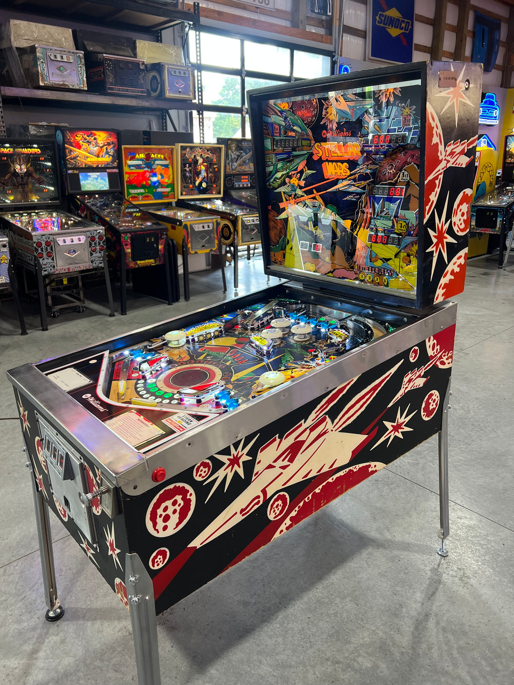 STELLAR WARS - 1979 Williams Pinball Machine - WORKS 100% - Great Playing FUN Game