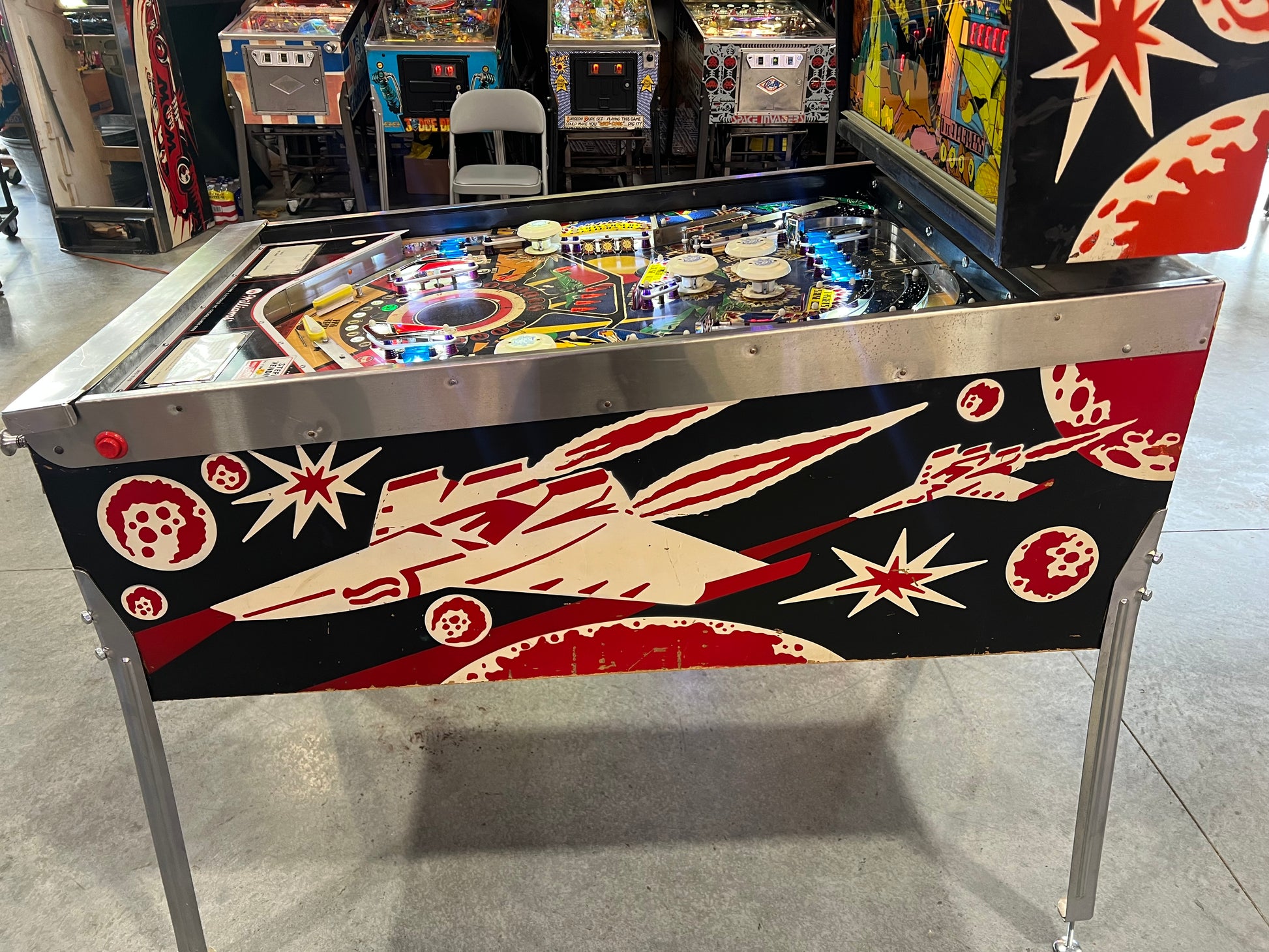STELLAR WARS - 1979 Williams Pinball Machine - WORKS 100% - Great Playing FUN Game