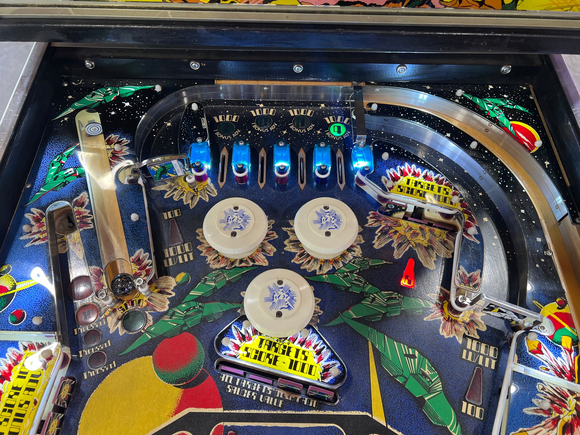 STELLAR WARS - 1979 Williams Pinball Machine - WORKS 100% - Great Playing FUN Game