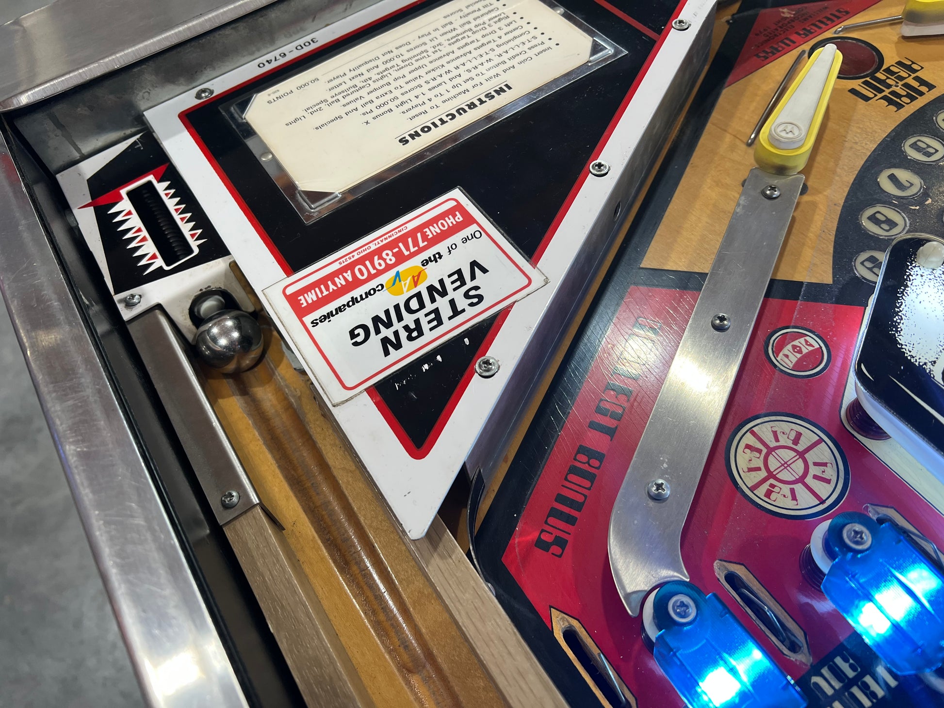 STELLAR WARS - 1979 Williams Pinball Machine - WORKS 100% - Great Playing FUN Game