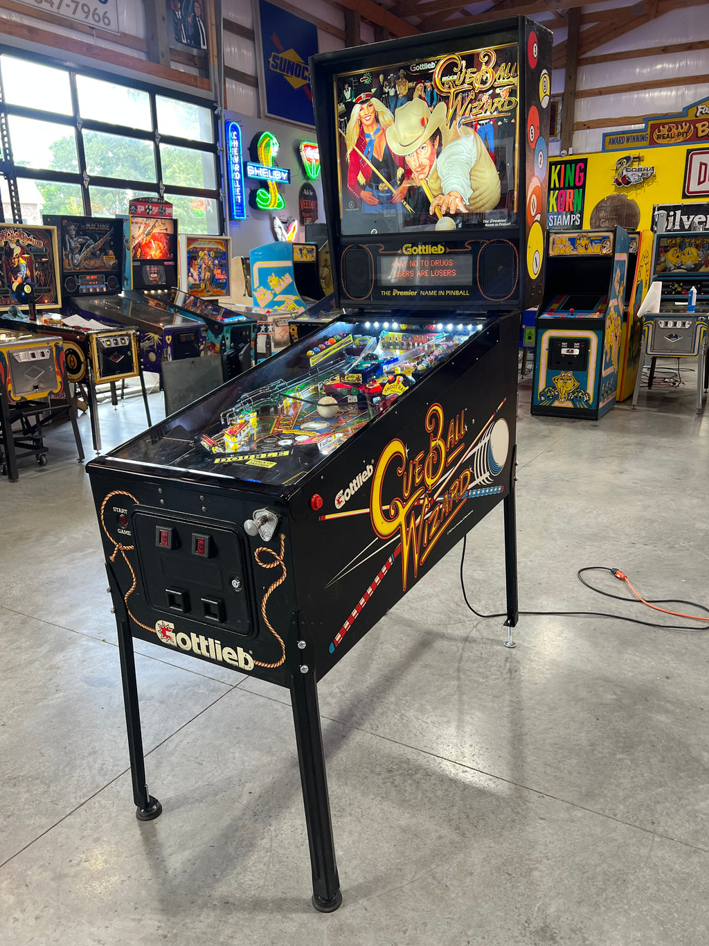 Cue Ball Wizard - 1992 Gottlieb Pinball Machine - WORKS 100% - Nice Game Ready for your Home or Arcade!