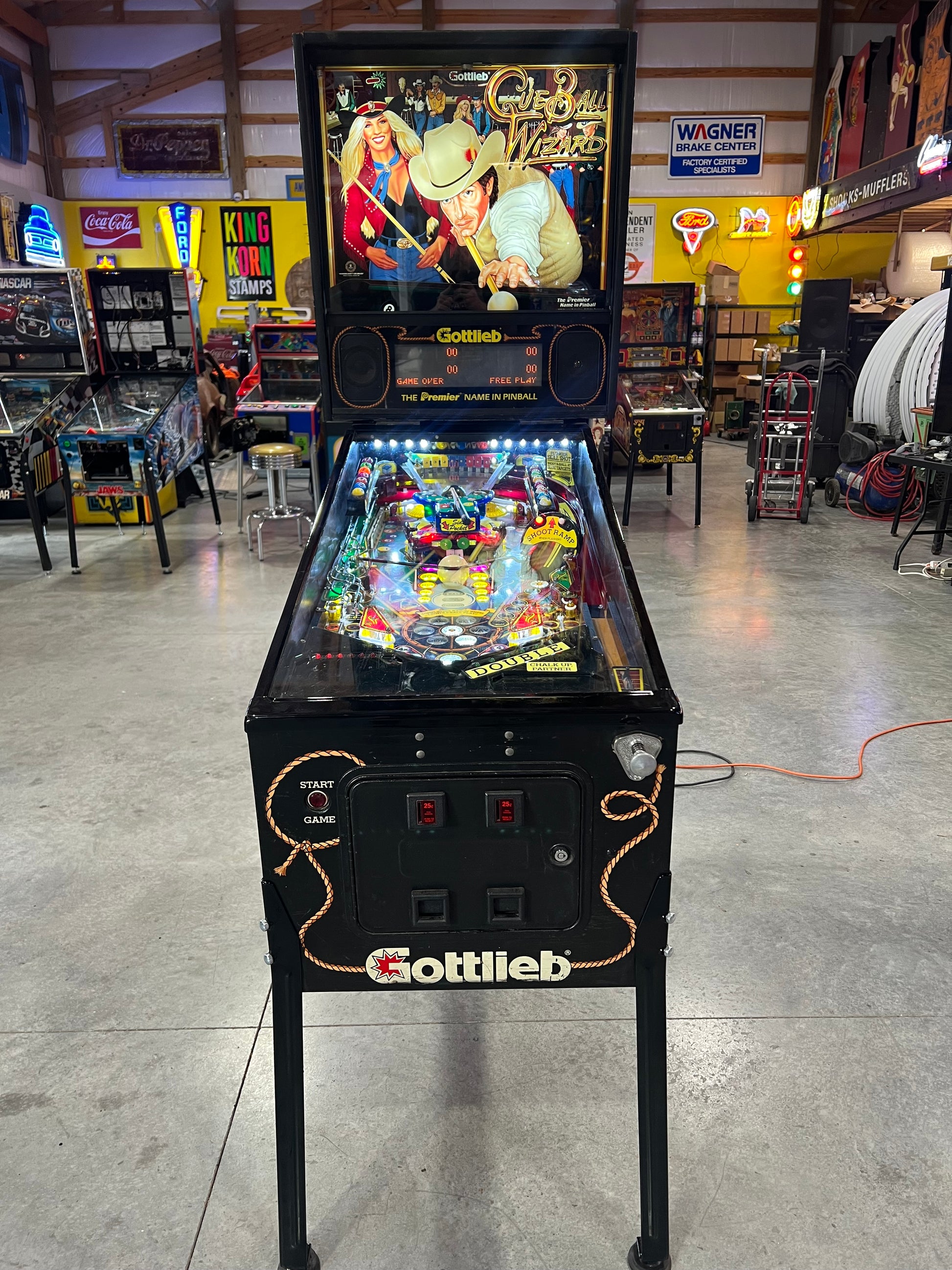 Cue Ball Wizard - 1992 Gottlieb Pinball Machine - WORKS 100% - Nice Game Ready for your Home or Arcade!