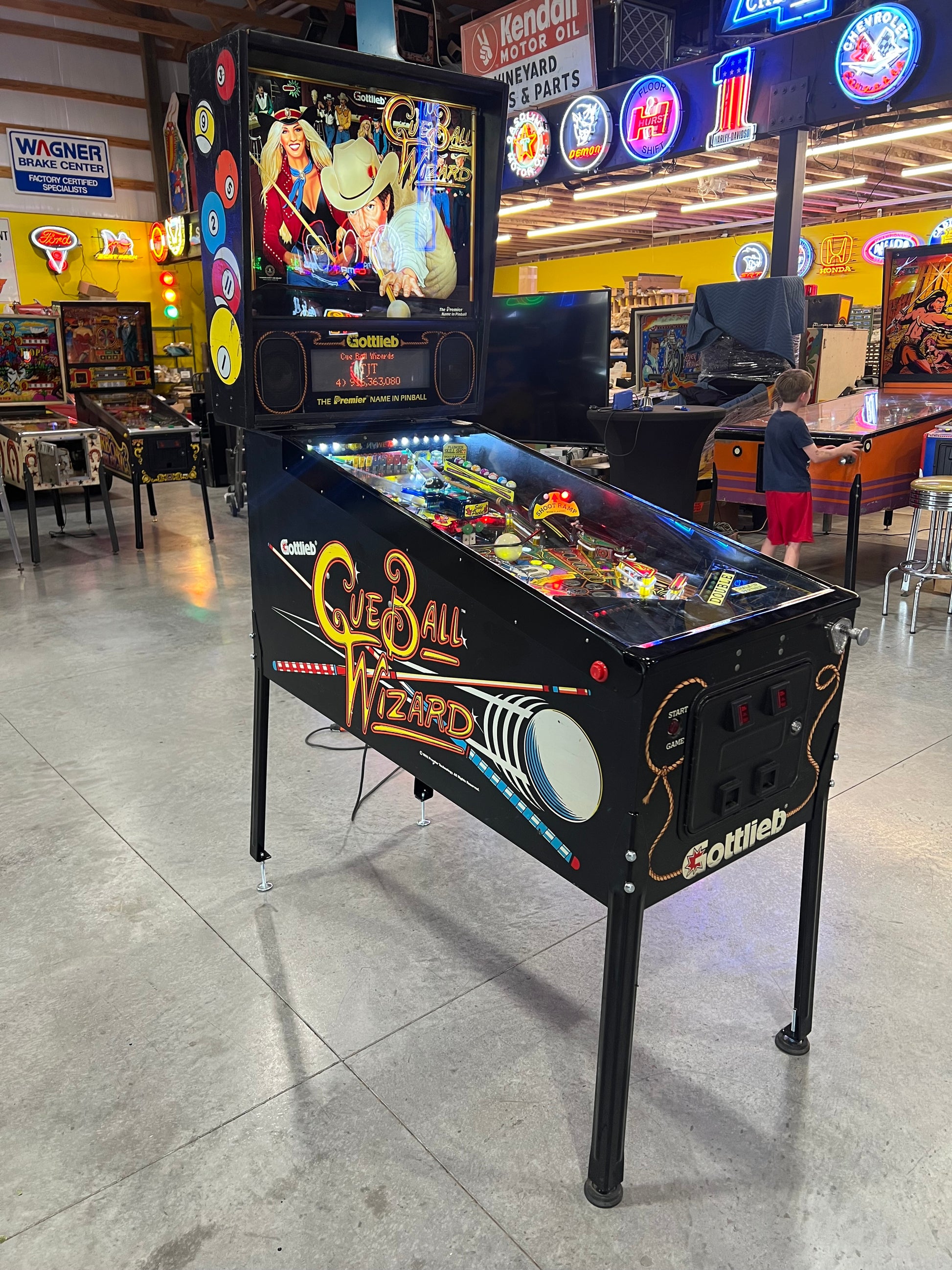 Cue Ball Wizard - 1992 Gottlieb Pinball Machine - WORKS 100% - Nice Game Ready for your Home or Arcade!