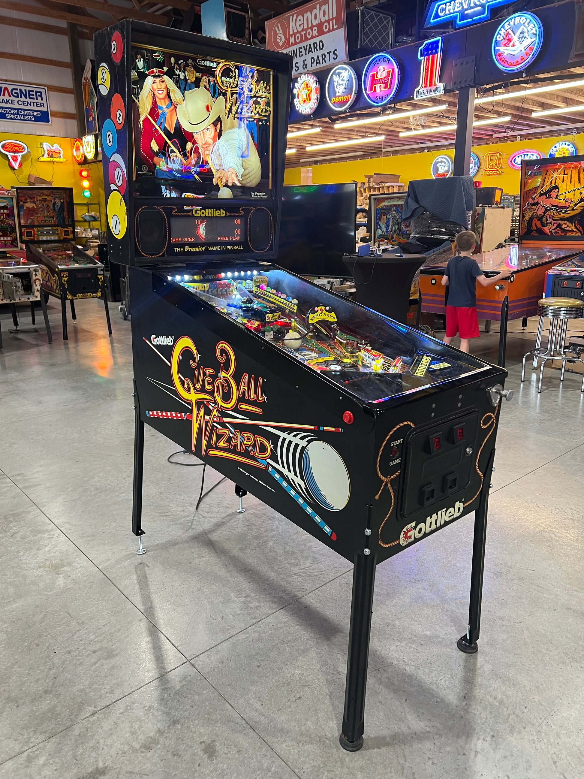 Cue Ball Wizard - 1992 Gottlieb Pinball Machine - WORKS 100% - Nice Game Ready for your Home or Arcade!