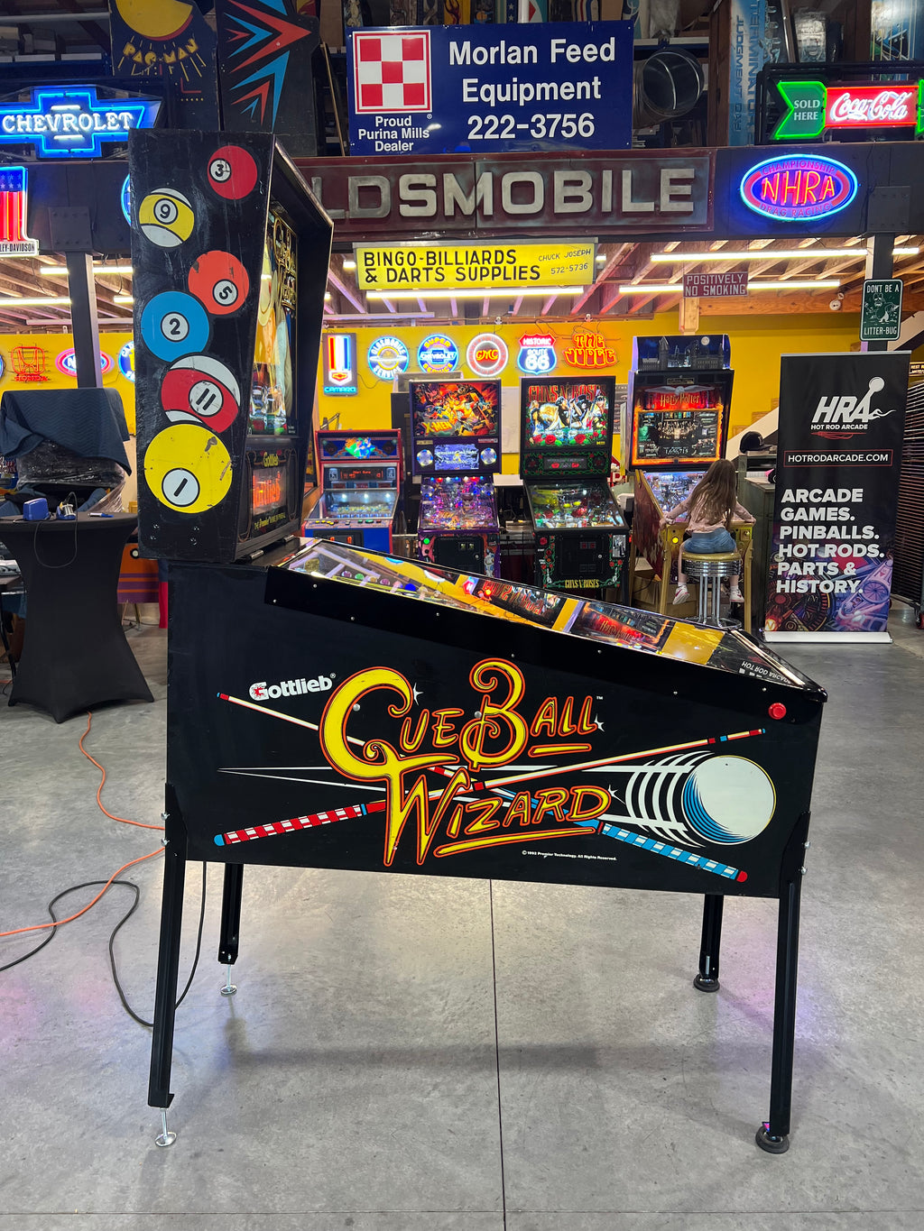 Cue Ball Wizard - 1992 Gottlieb Pinball Machine - WORKS 100% - Nice Game Ready for your Home or Arcade!