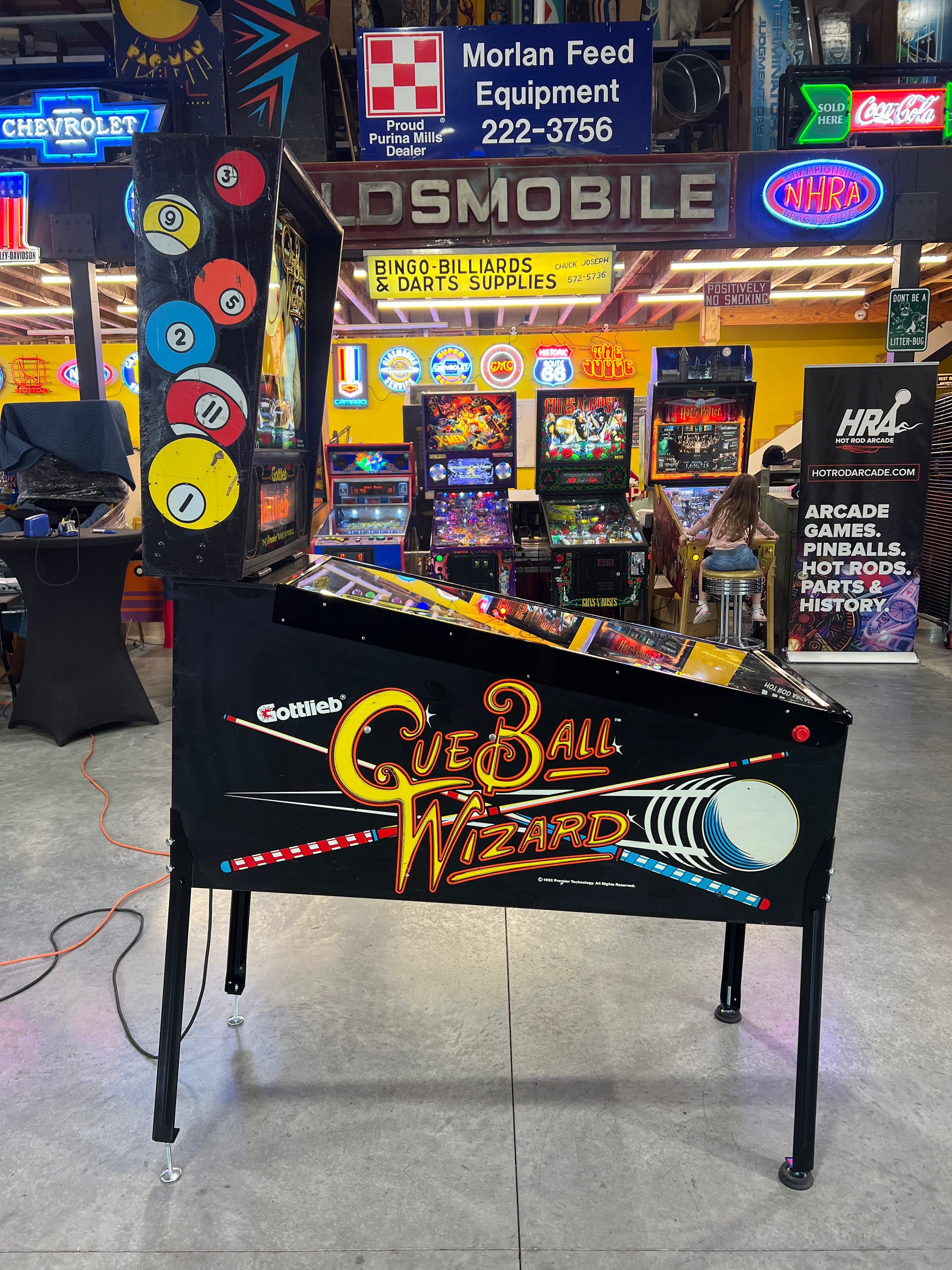 Cue Ball Wizard - 1992 Gottlieb Pinball Machine - WORKS 100% - Nice Game Ready for your Home or Arcade!
