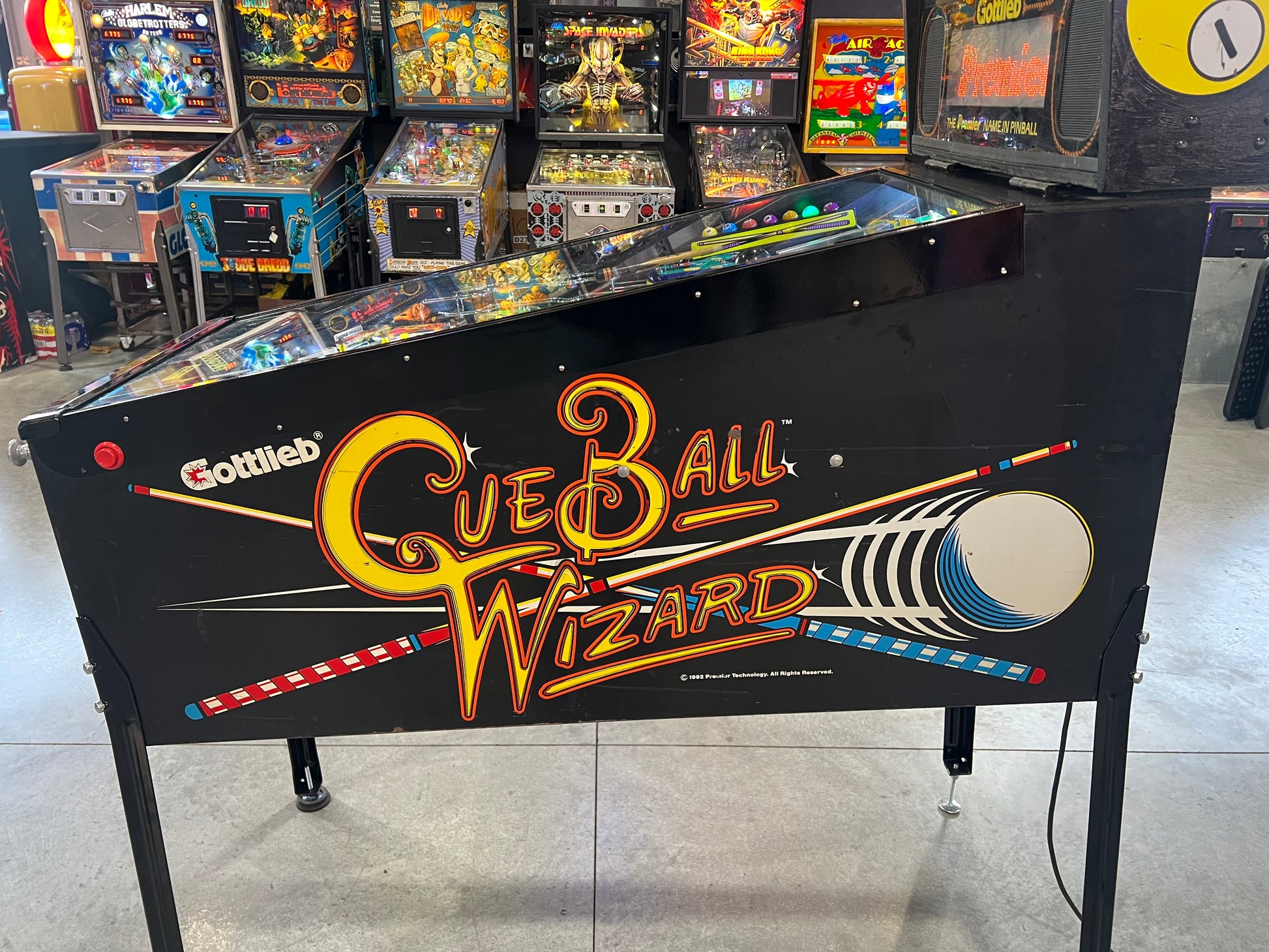Cue Ball Wizard - 1992 Gottlieb Pinball Machine - WORKS 100% - Nice Game Ready for your Home or Arcade!