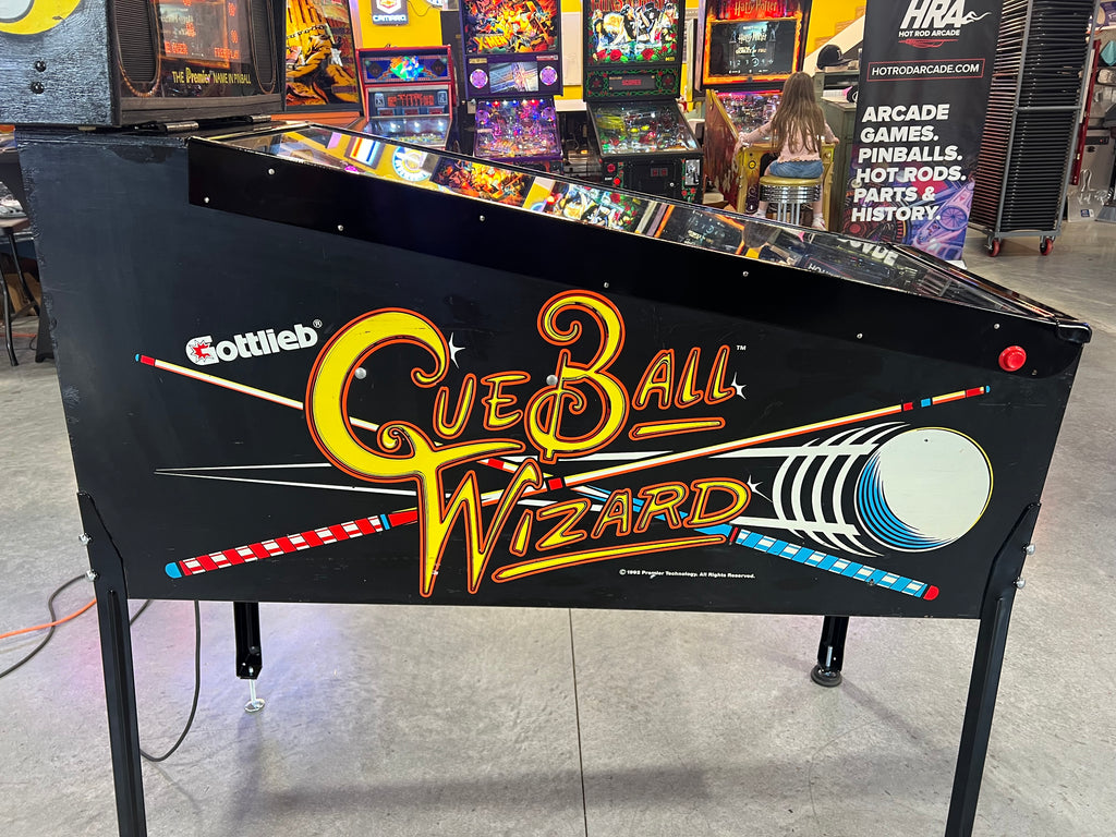 Cue Ball Wizard - 1992 Gottlieb Pinball Machine - WORKS 100% - Nice Game Ready for your Home or Arcade!