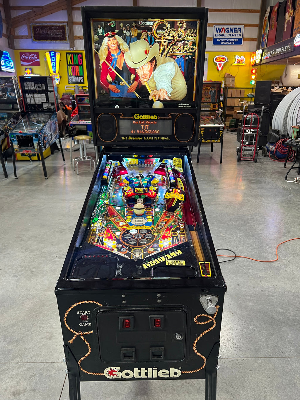 Cue Ball Wizard - 1992 Gottlieb Pinball Machine - WORKS 100% - Nice Game Ready for your Home or Arcade!