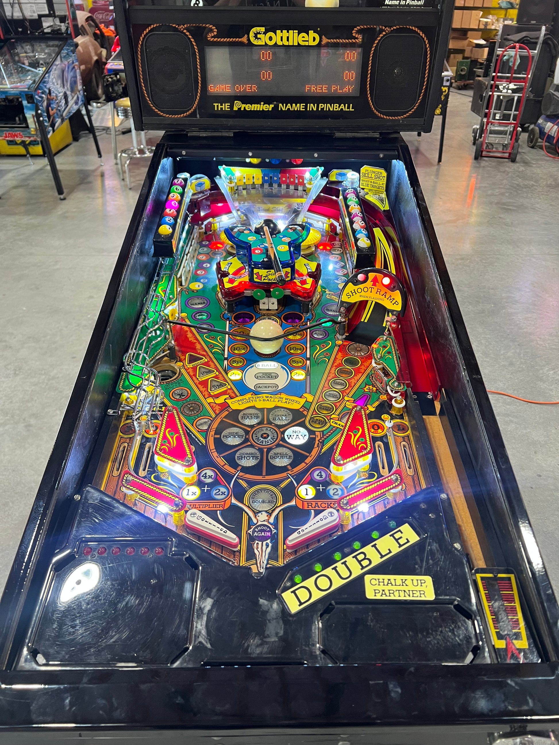 Cue Ball Wizard - 1992 Gottlieb Pinball Machine - WORKS 100% - Nice Game Ready for your Home or Arcade!